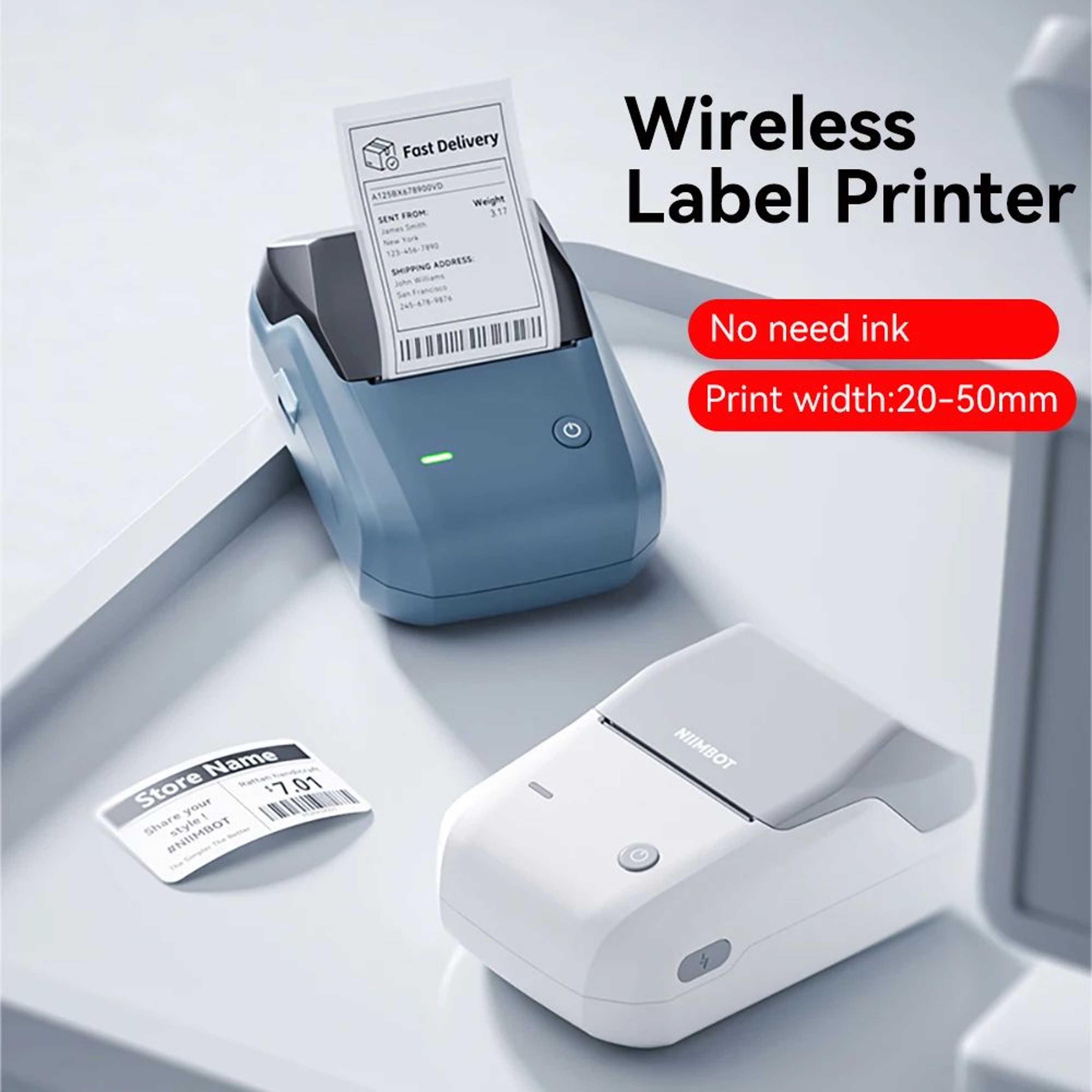 B1B1 Pro Wireless Bluetooth Thermal Label Printer For Home And Business 0