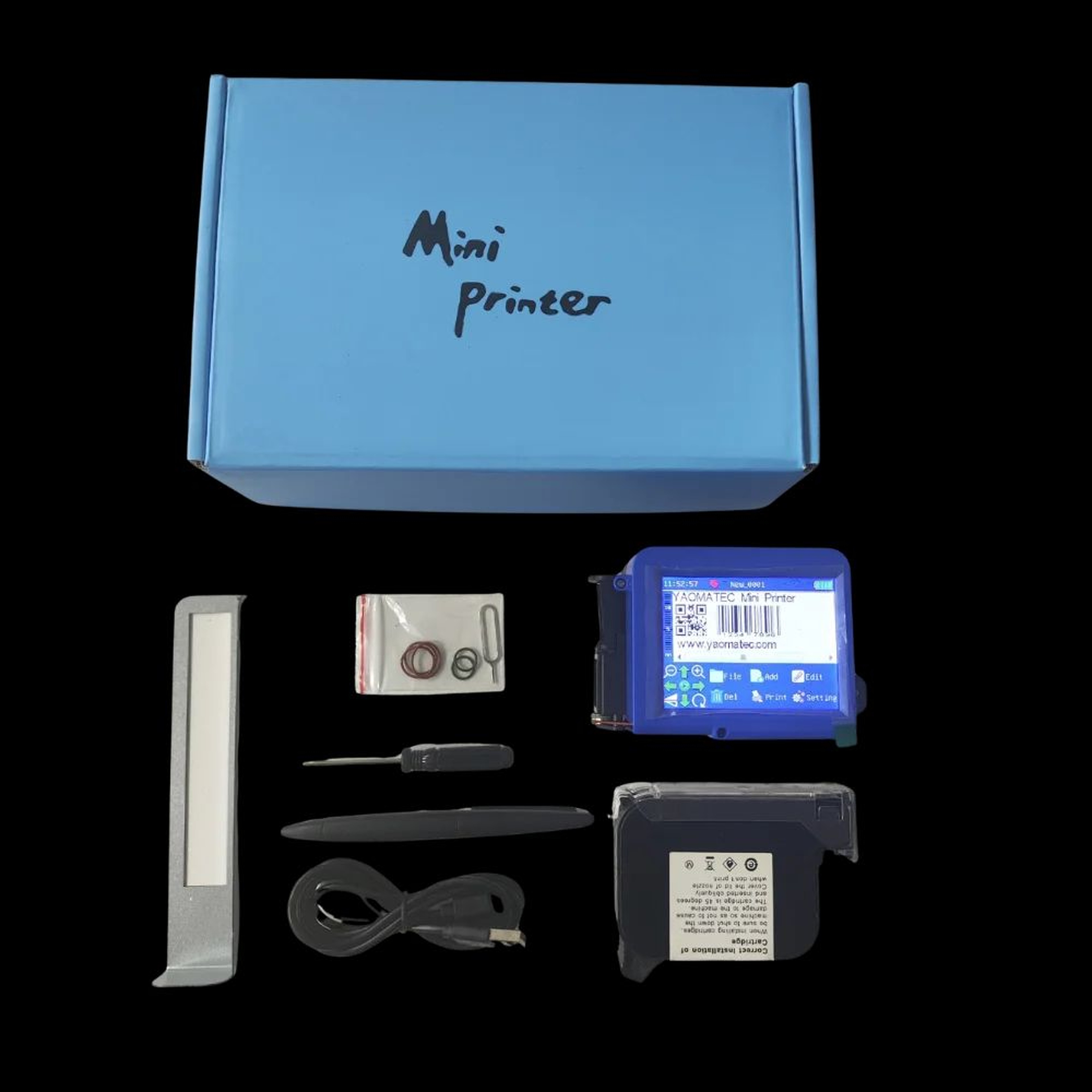 127mm Mini Portable Handheld Inkjet Printer For QR Codes Barcodes And Expiry Dates 6