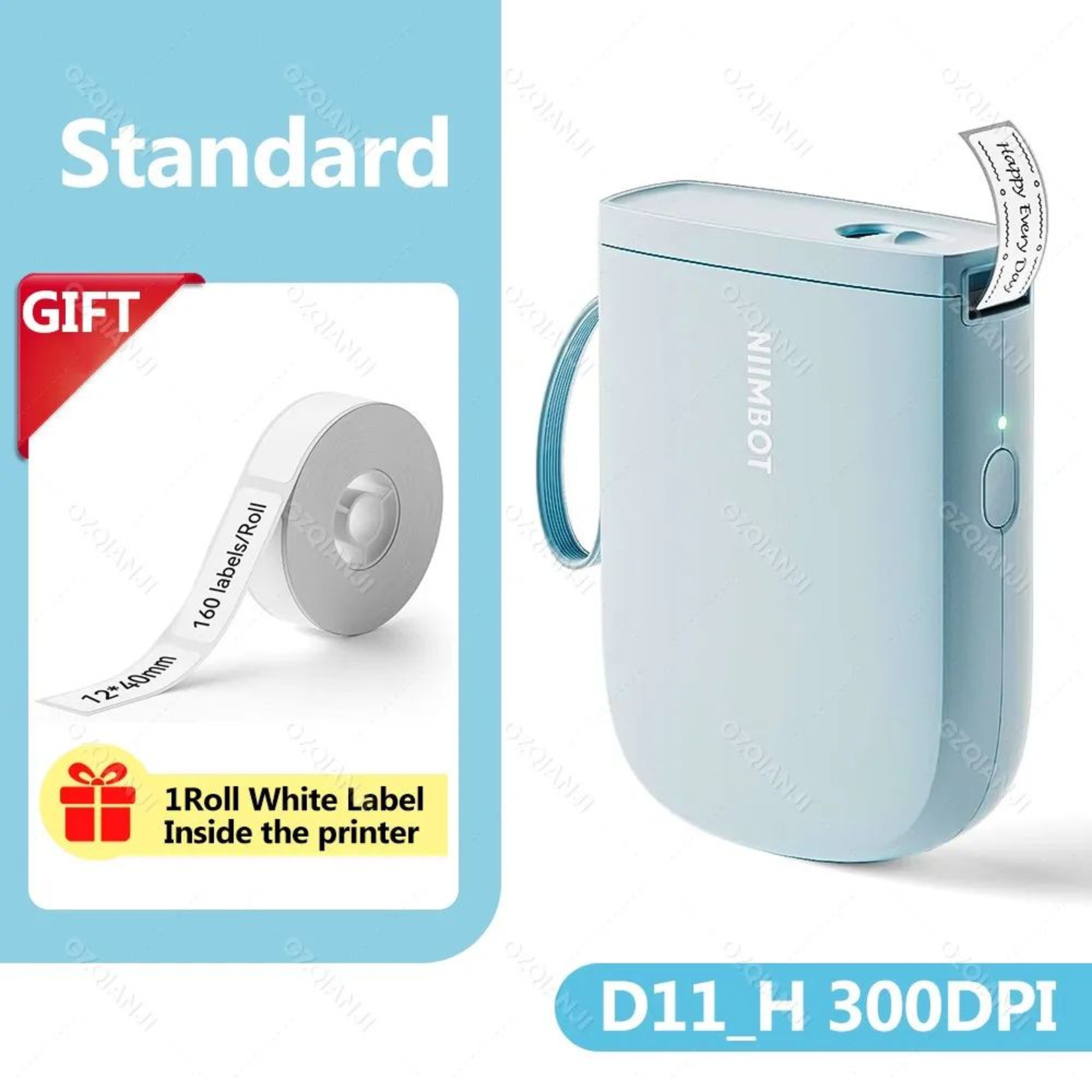 D110 D11H 300DPI Mini Portable Bluetooth Thermal Label Printer For Home And Office 12