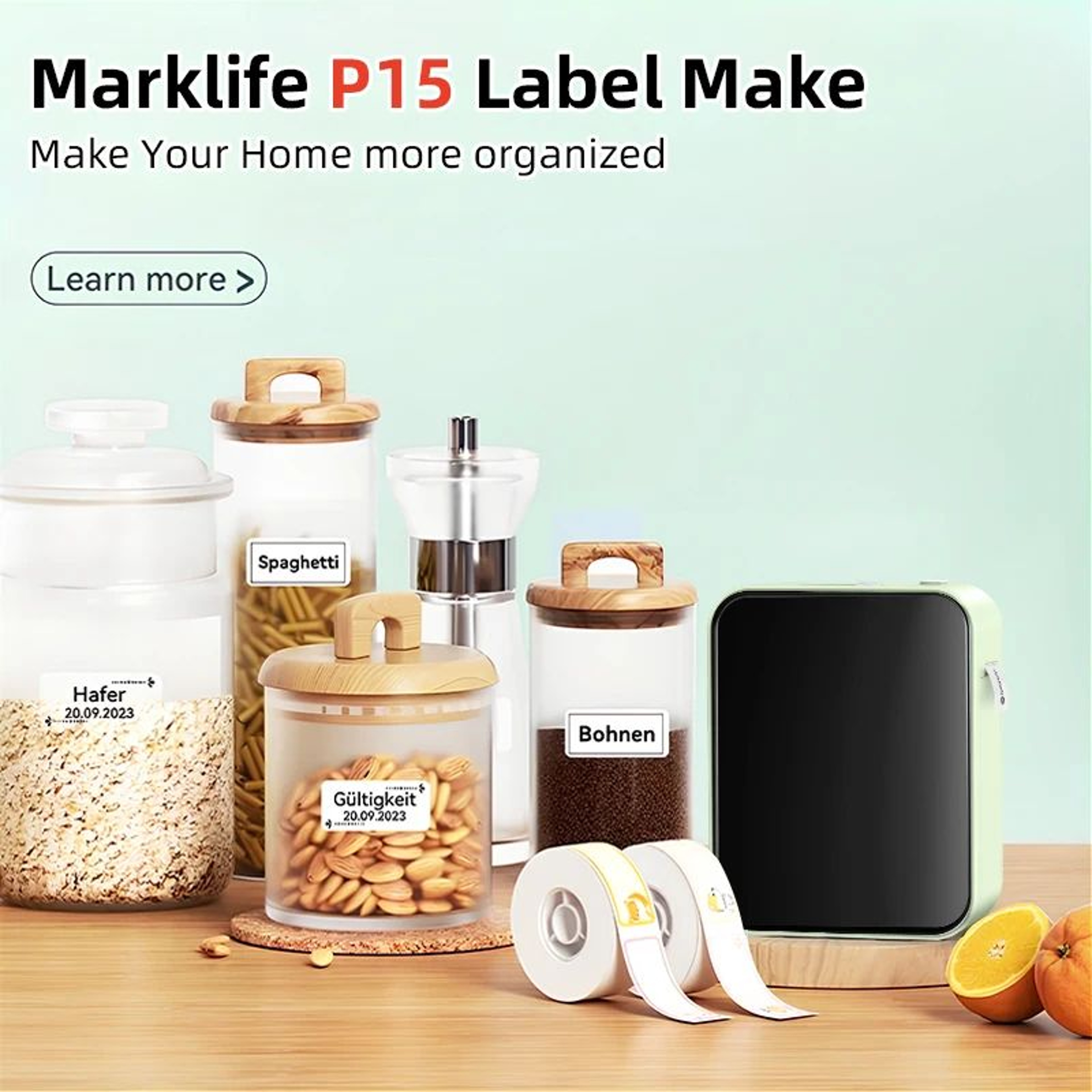 Marklife P15 Mini Bluetooth Thermal Label Printer For DIY Stickers And Home Organization 1