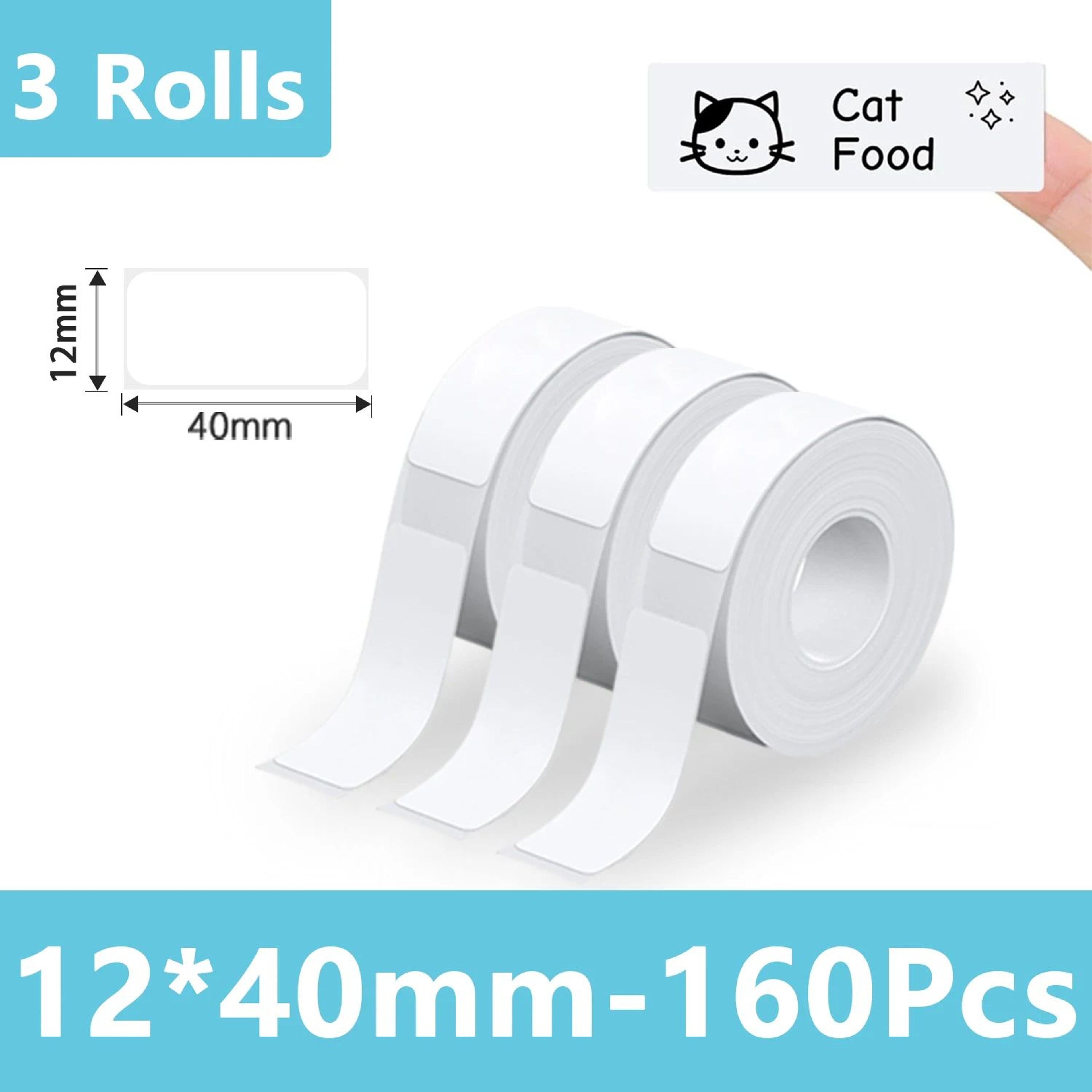 P15 Mini Bluetooth Thermal Label Printer With Wireless Sticker Printing And 3 Rolls Of Label Paper 6