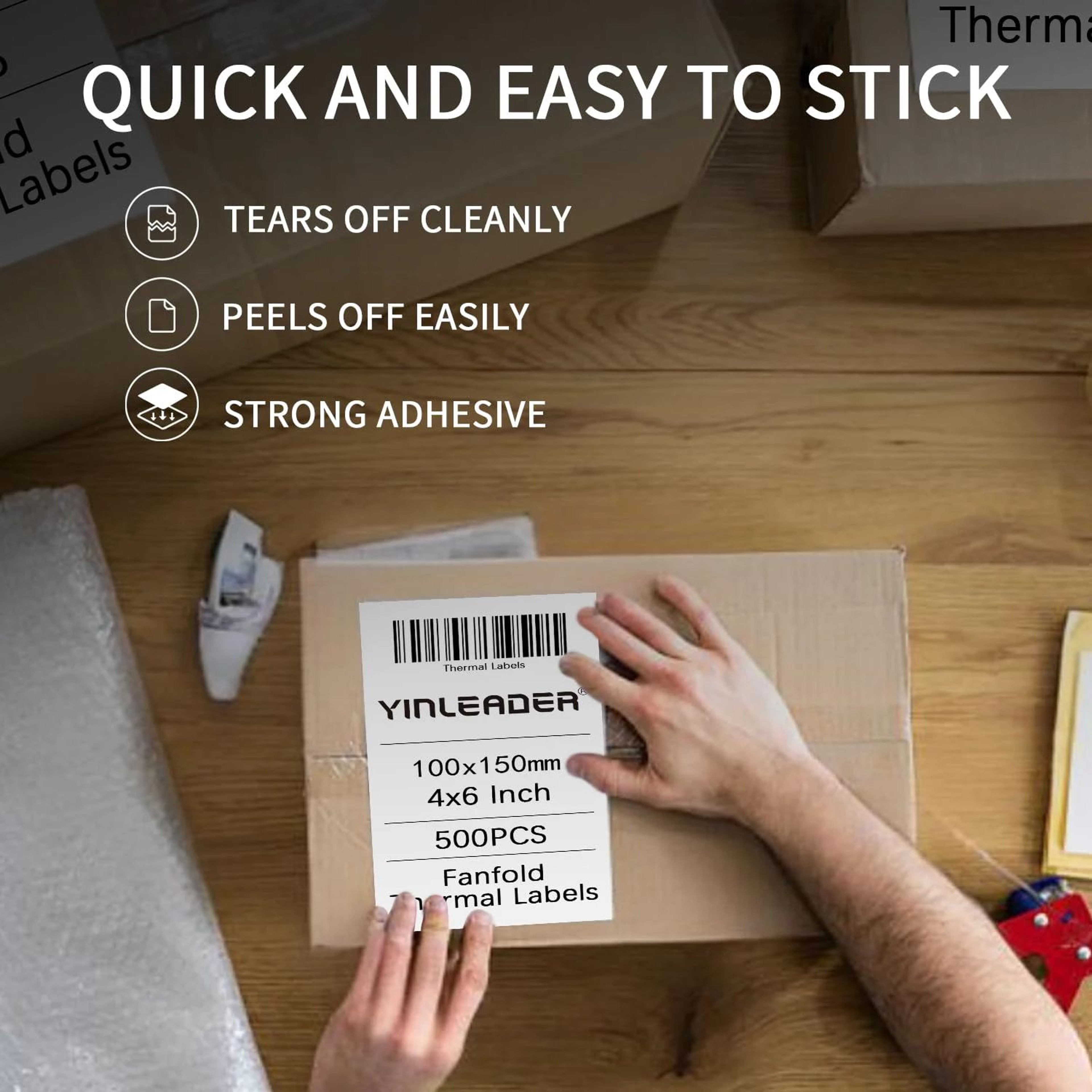 4x6 Inch SelfAdhesive Thermal Shipping Labels For Barcode Printing  100500 Sheets 5