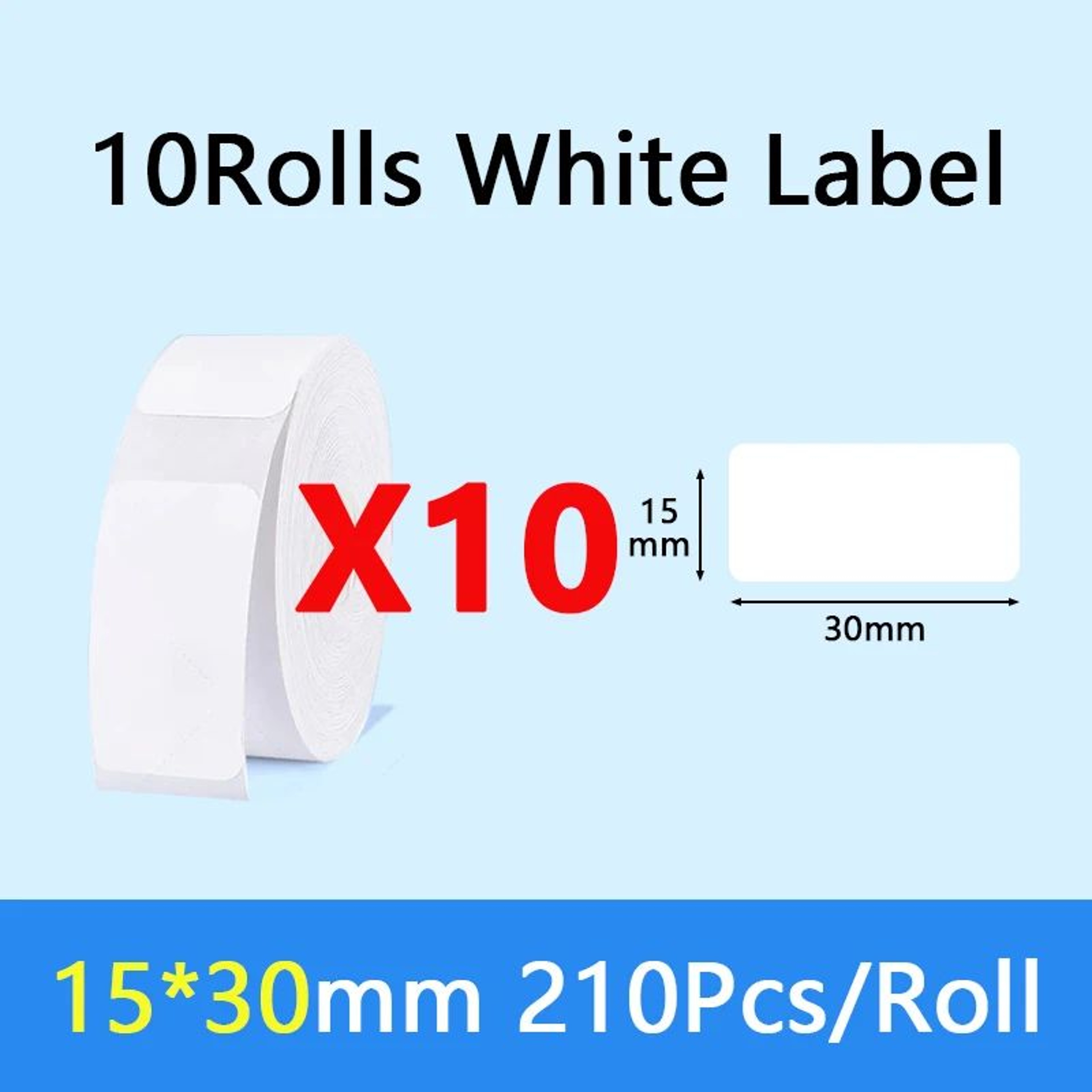 Waterproof Thermal Label Sticker Paper Rolls For D110 D101 D11 Printers 12