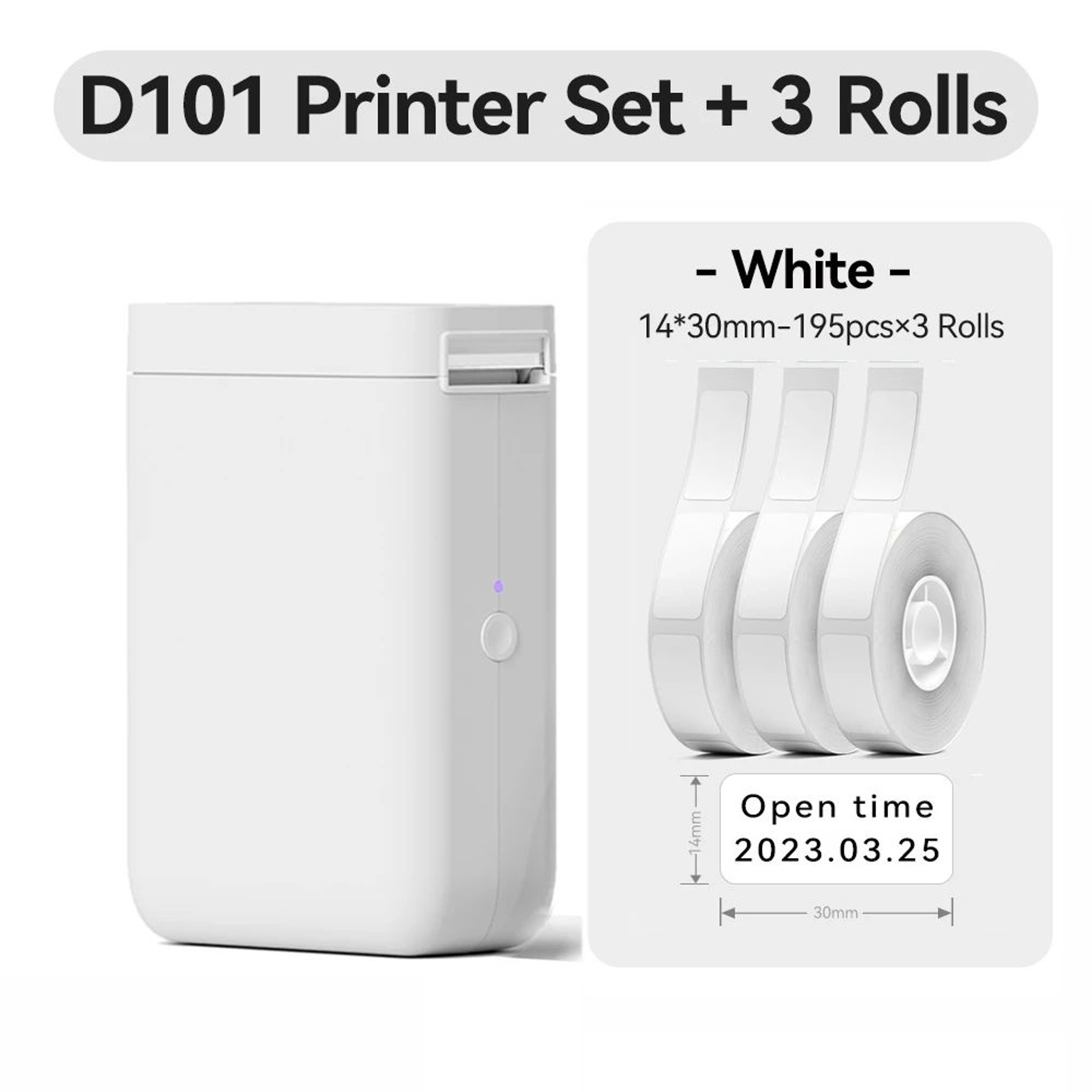 Wireless Mini Thermal Label Printer 1025mm Portable Bluetooth Sticker And Barcode Maker 15