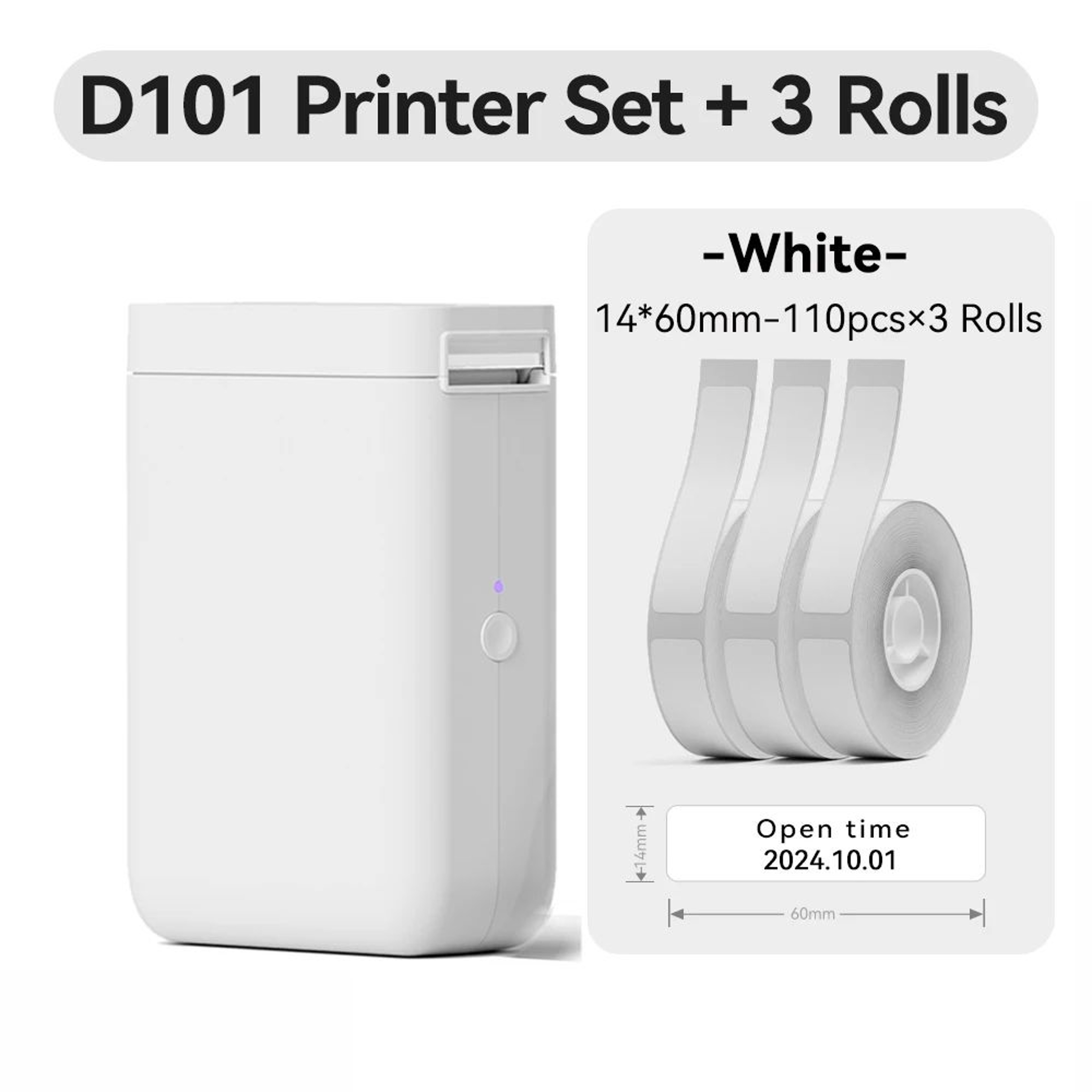 Wireless Mini Thermal Label Printer 1025mm Portable Bluetooth Sticker And Barcode Maker 16
