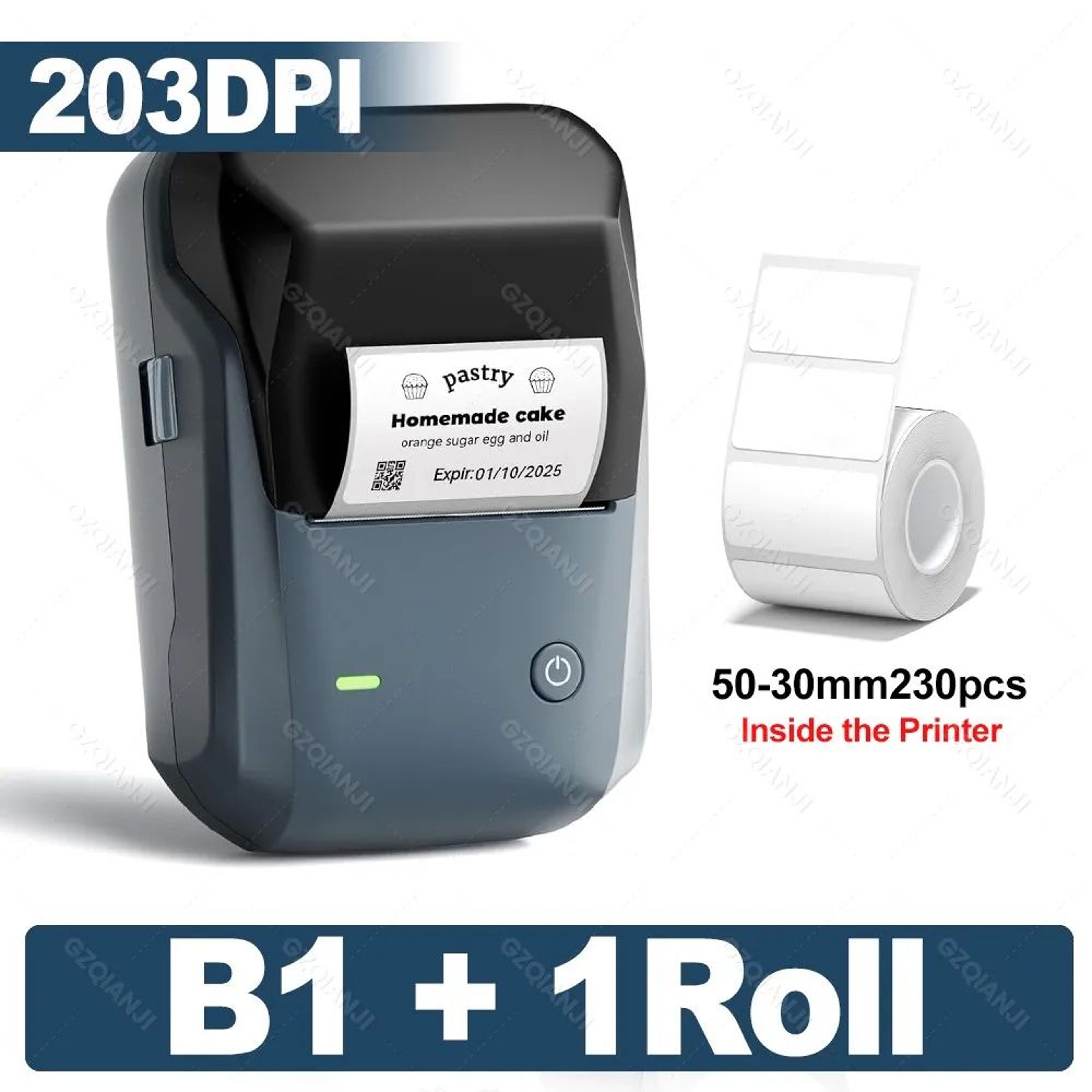 Portable Bluetooth Thermal Label Printer 200DPI 300DPI For Business And Home 6