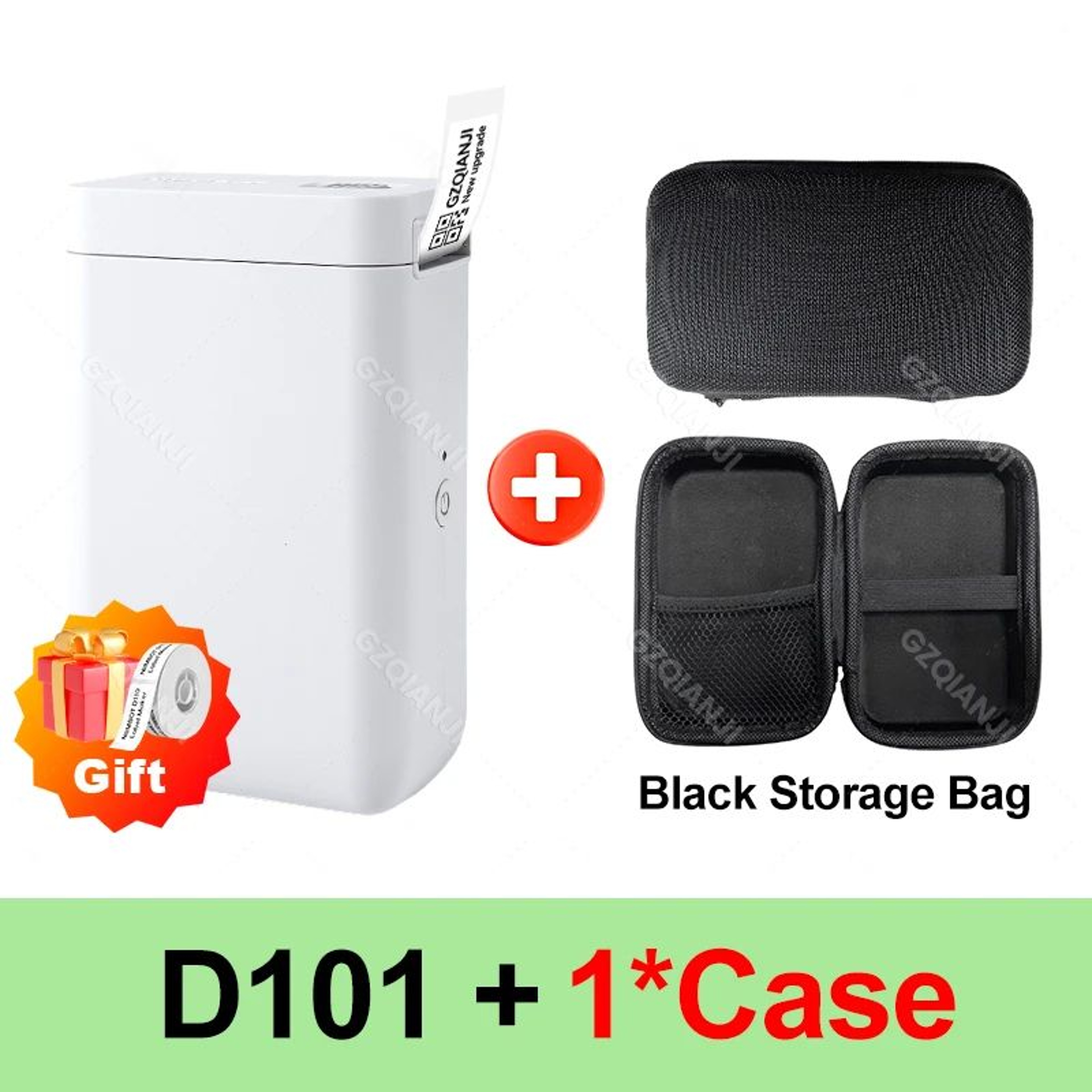 Portable Bluetooth Thermal Label Printer With 6 Or 9 Rolls Of Colorful Sticker Labels 8