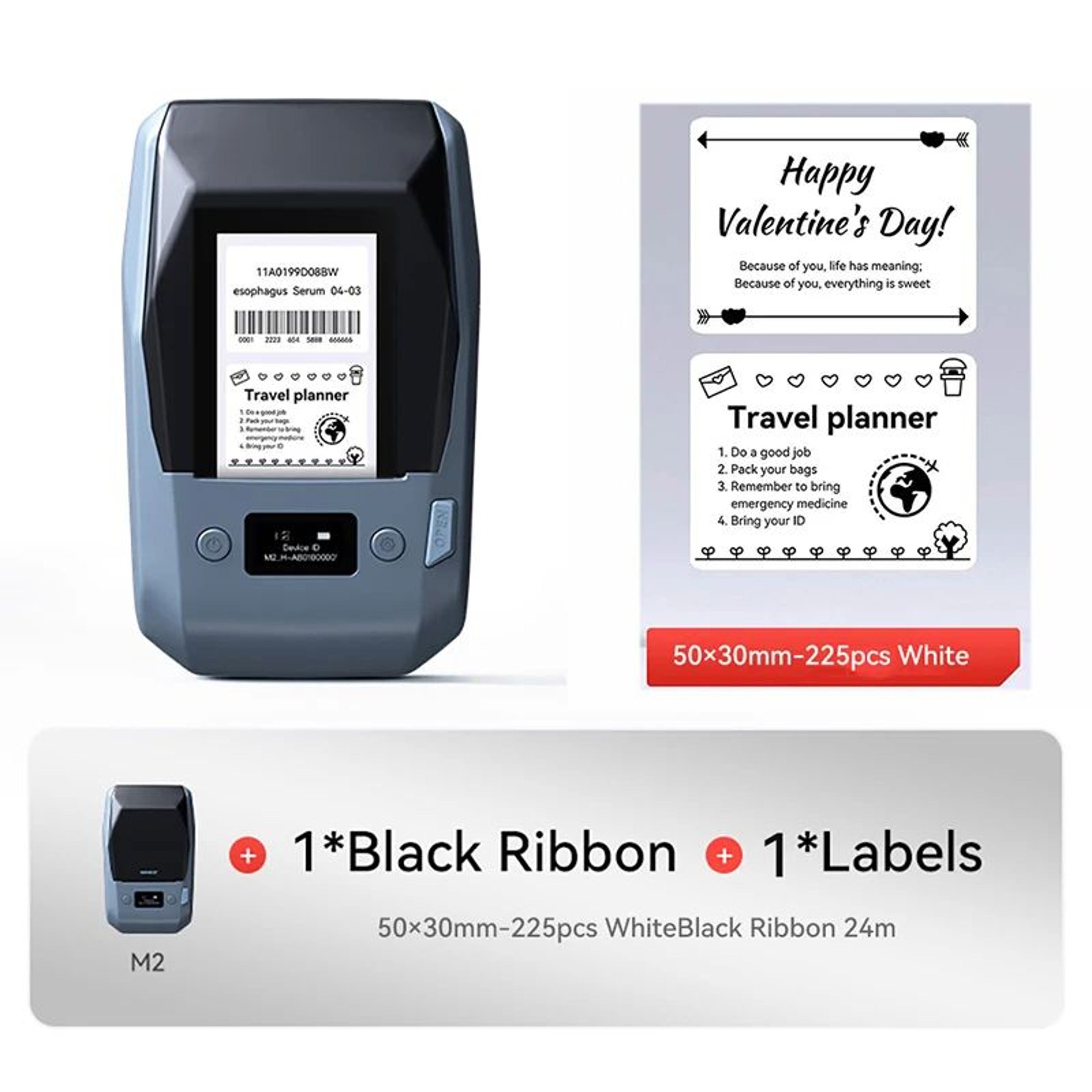 300 DPI High Definition Thermal Transfer Label Printer For Vials And Small Bottles 6