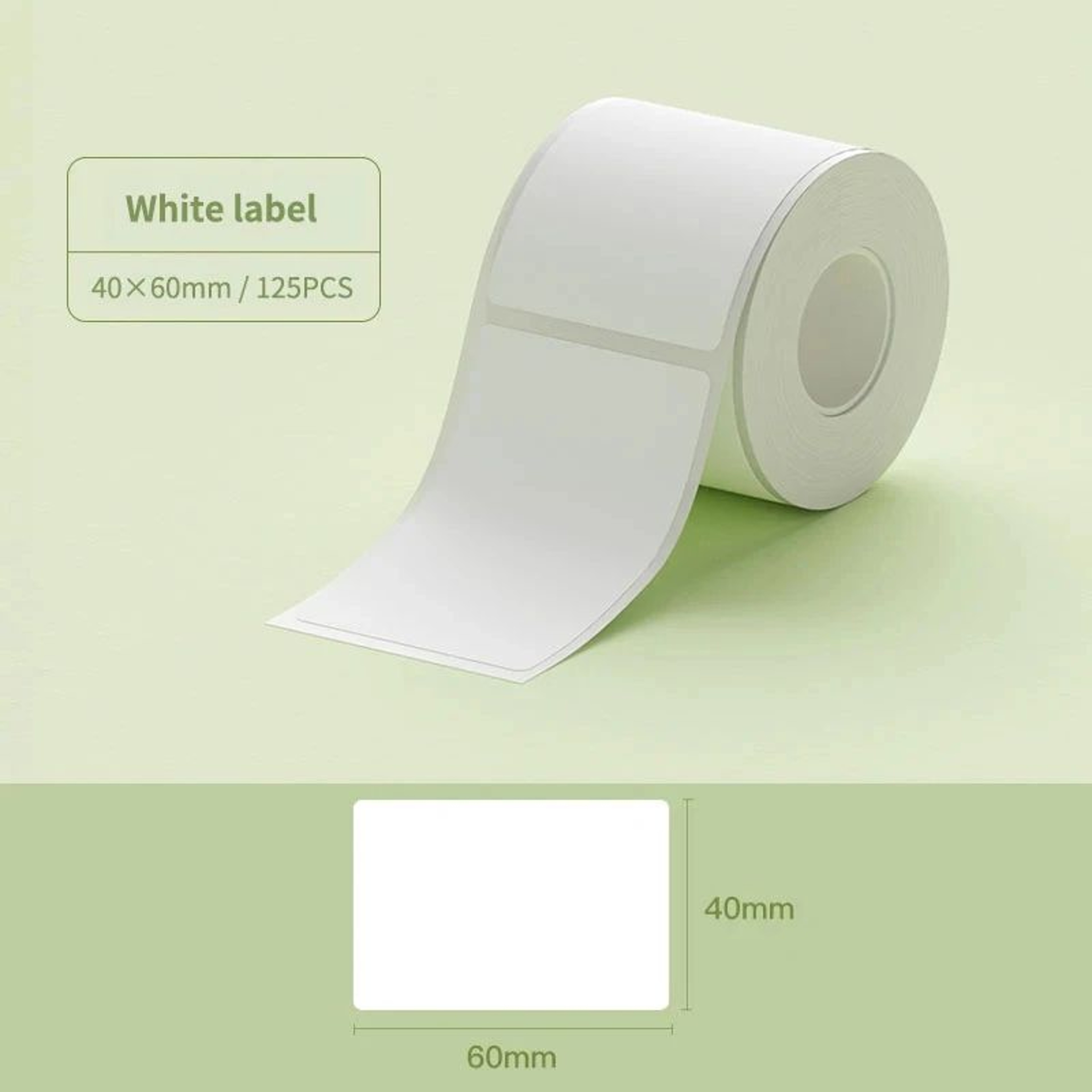 Waterproof Round Thermal Sticker Labels For B1 B21 B3S Printers  White And Transparent 10