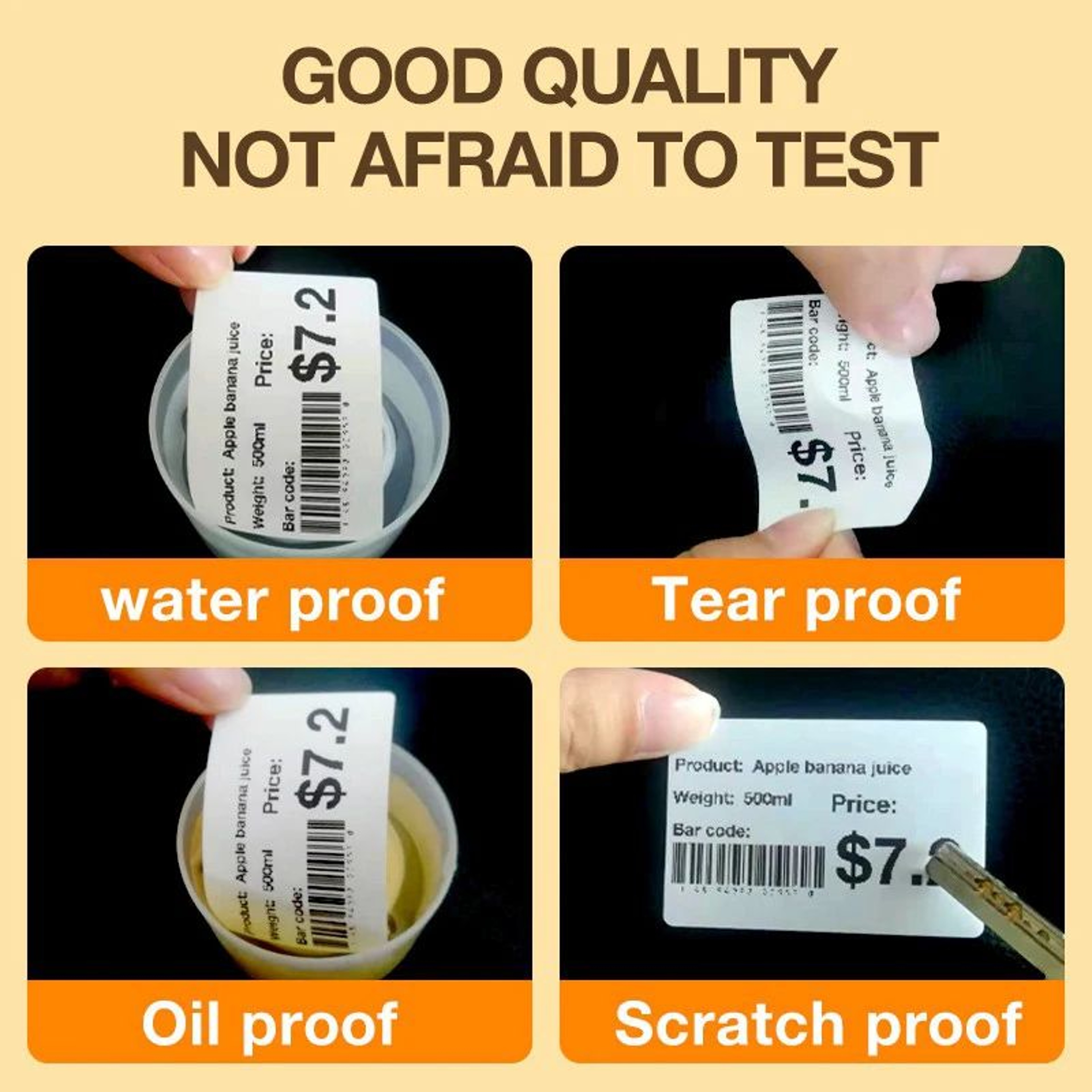Waterproof SelfAdhesive Cable Labels For B1 B21 Thermal Printers 5