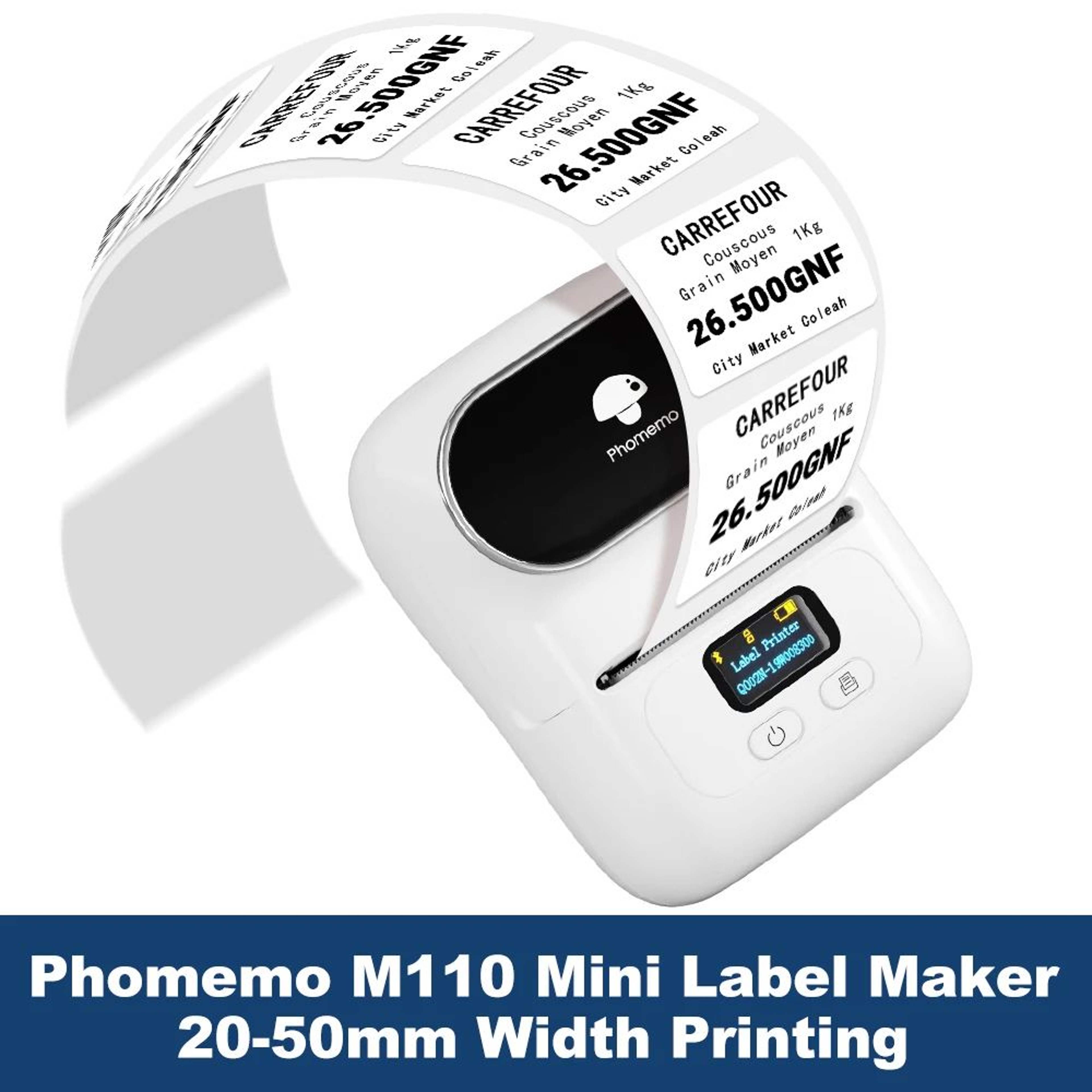 Portable Bluetooth Thermal Label Printer For Barcode Address And Business Labels 0