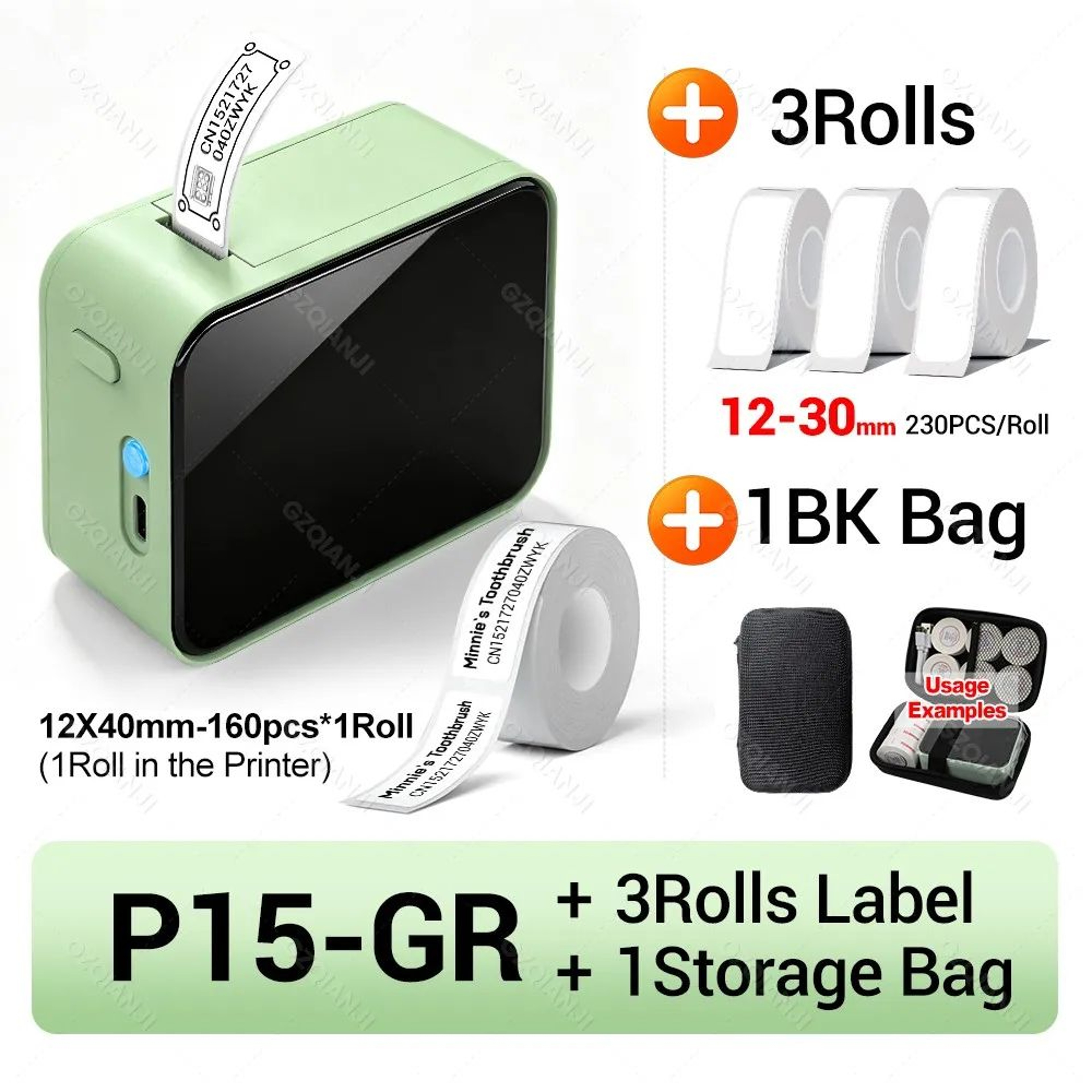 Mini Wireless Thermal Label Maker Portable Inkless Sticker Printer For Home And Office 10