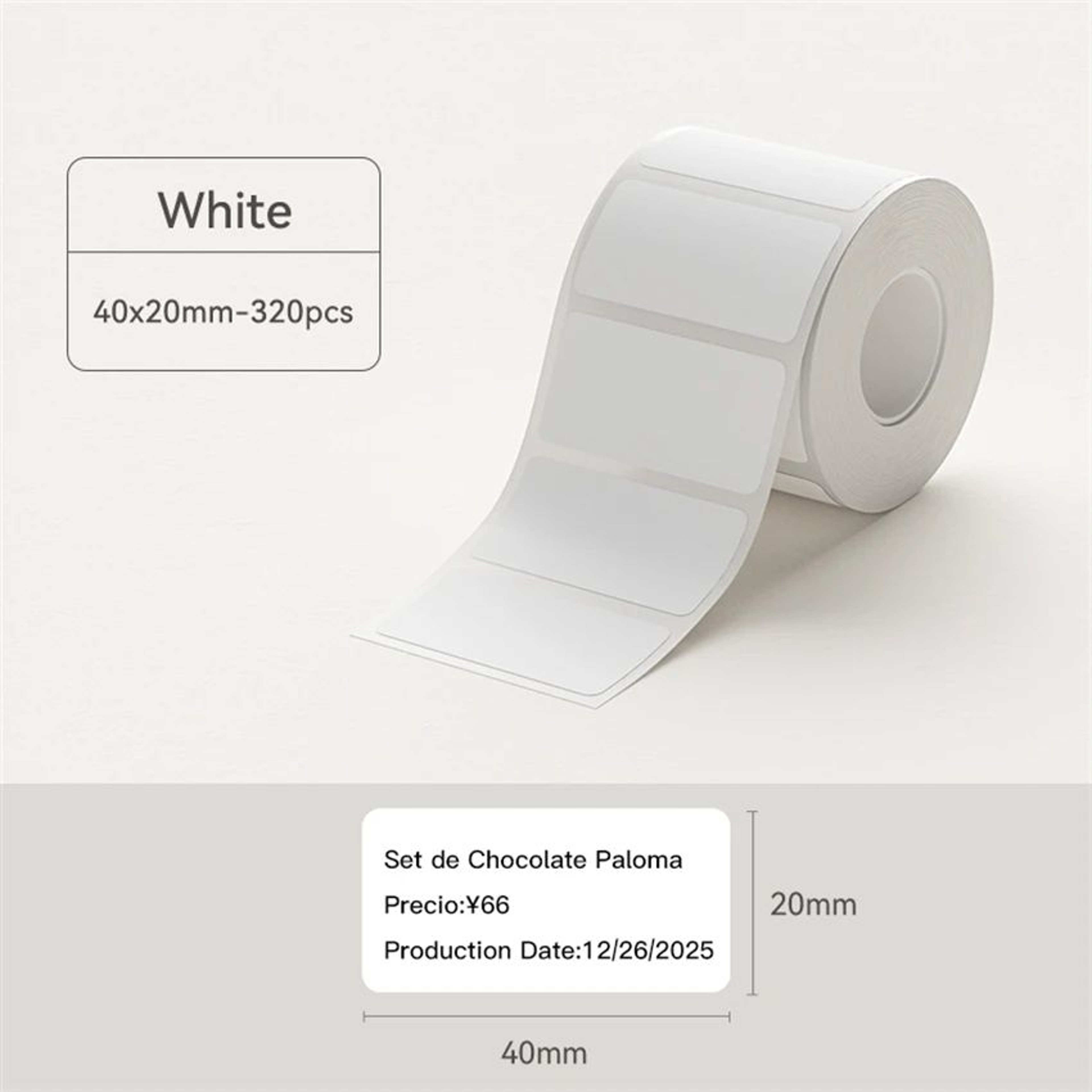 Waterproof SelfAdhesive Thermal Label Paper For B1 B21 Printers 6