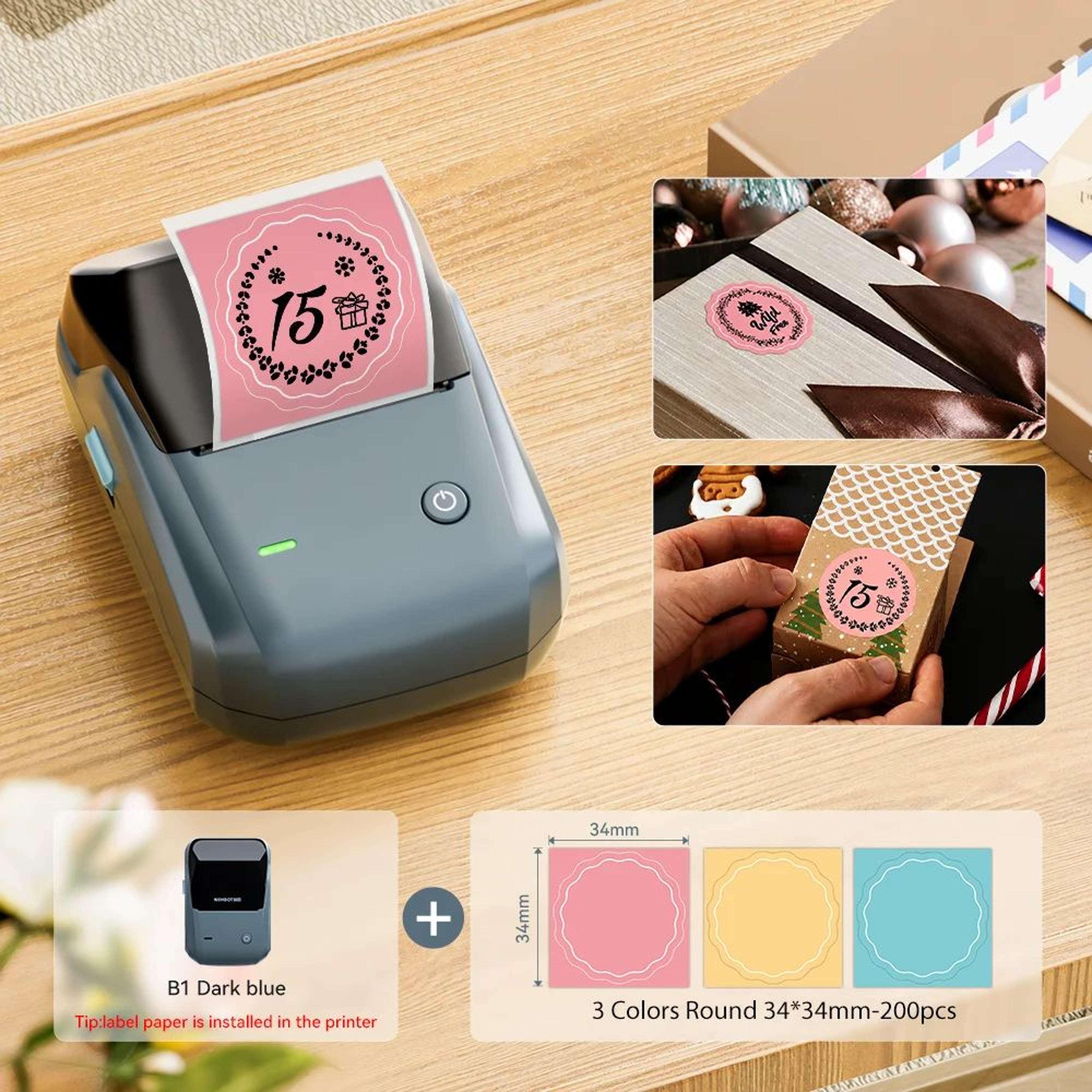 B1 Wireless Bluetooth Thermal Label Printer For Home And Office Organization 12