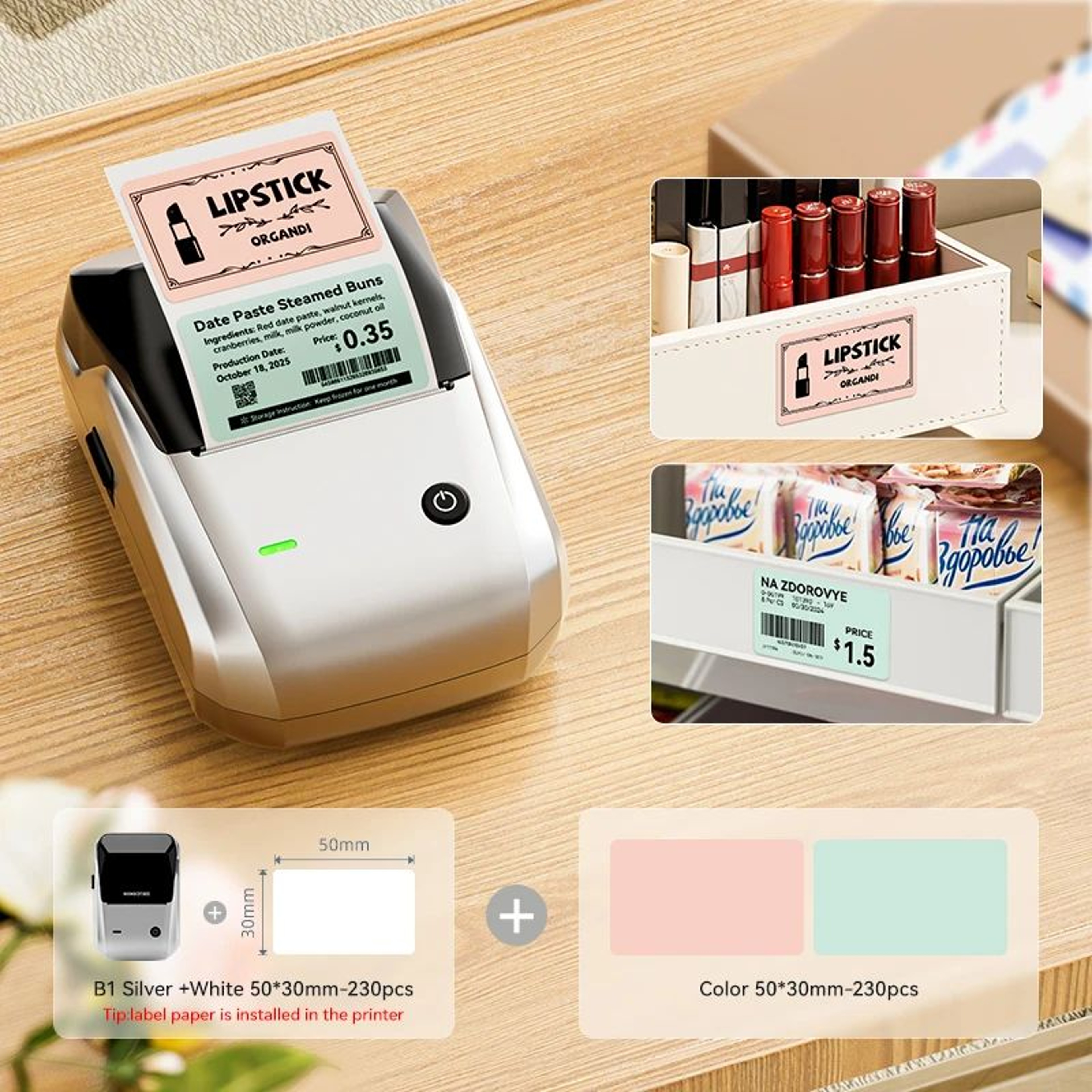 B1 Wireless Bluetooth Thermal Label Printer For Home And Office Organization 14