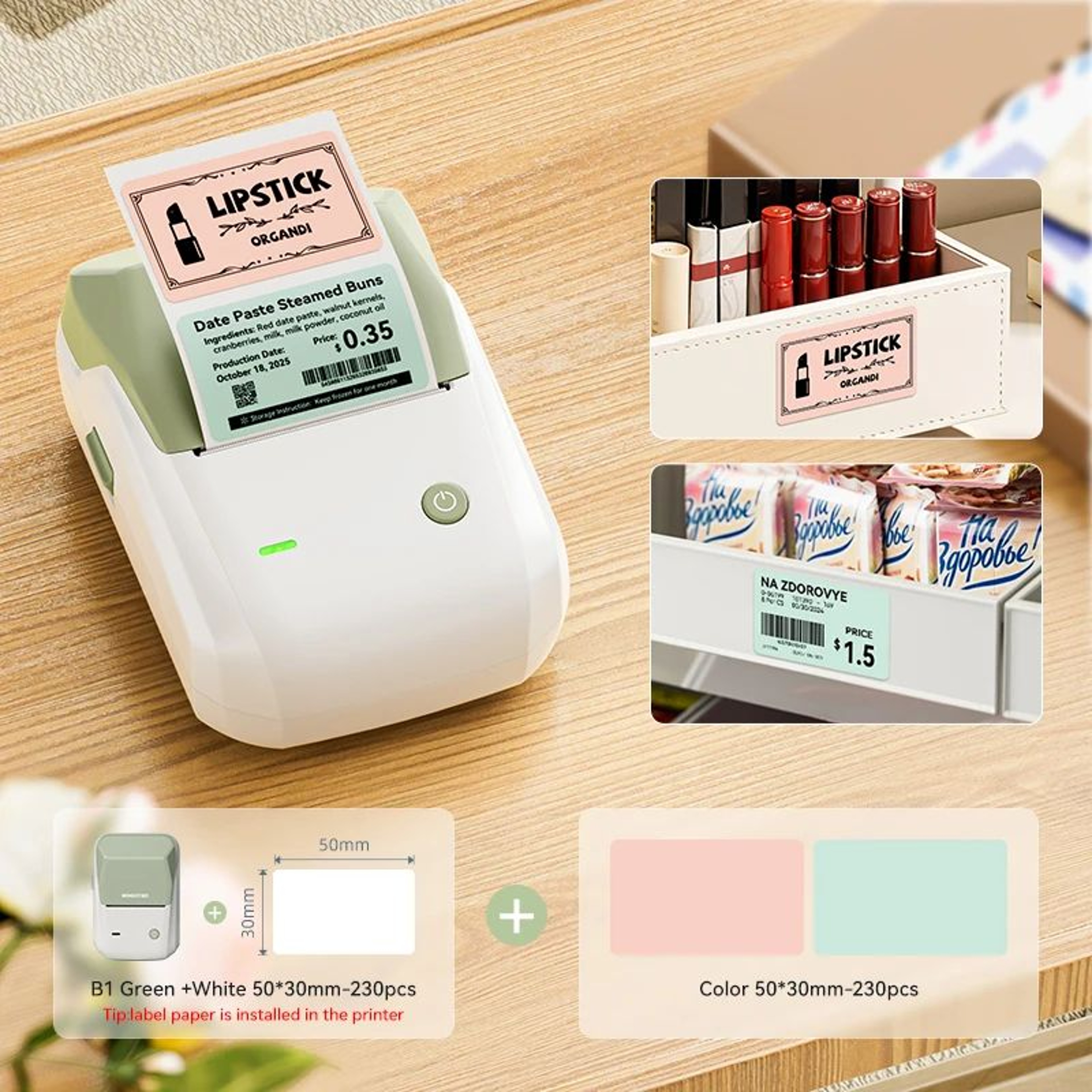 B1 Wireless Bluetooth Thermal Label Printer For Home And Office Organization 17