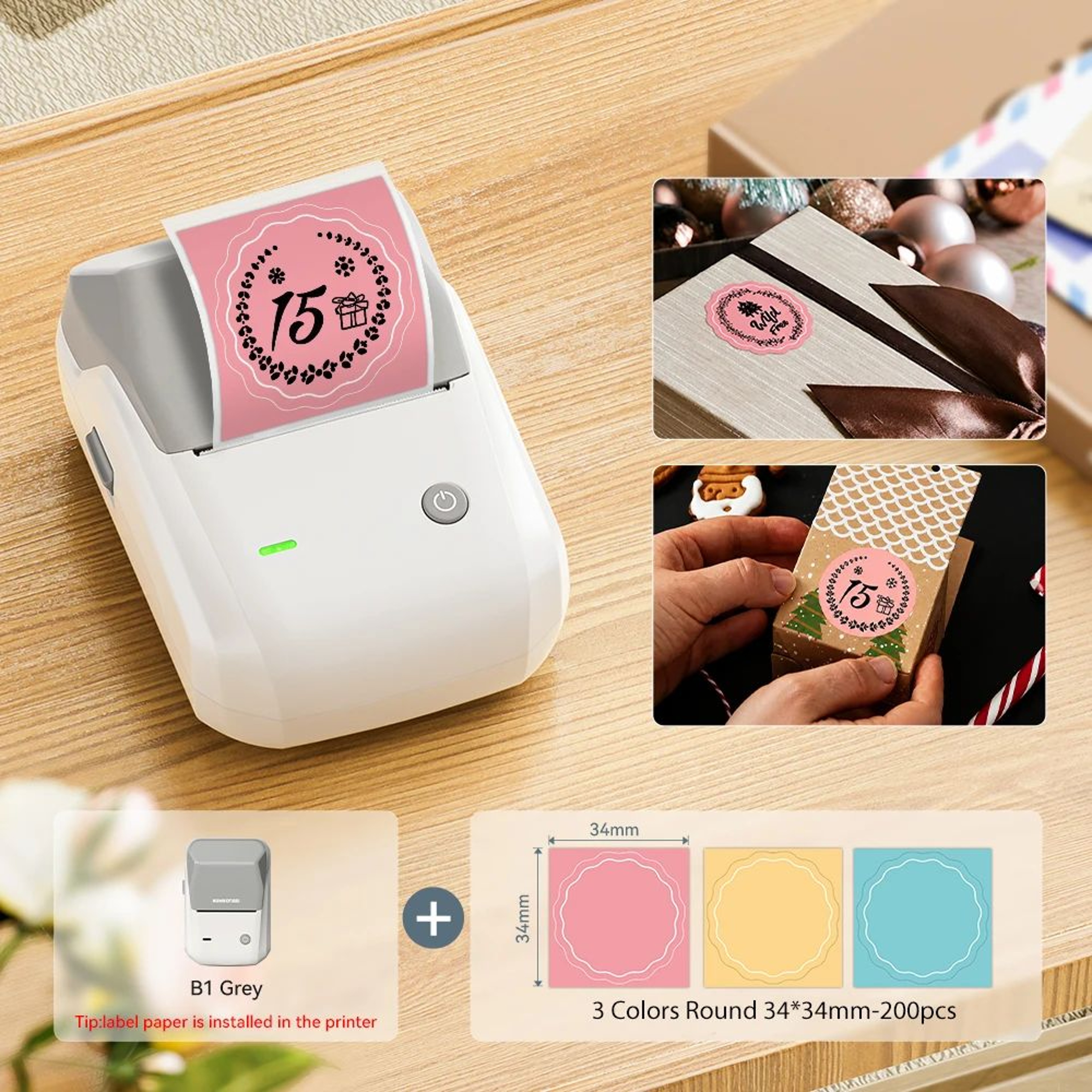 B1 Wireless Bluetooth Thermal Label Printer For Home And Office Organization 23