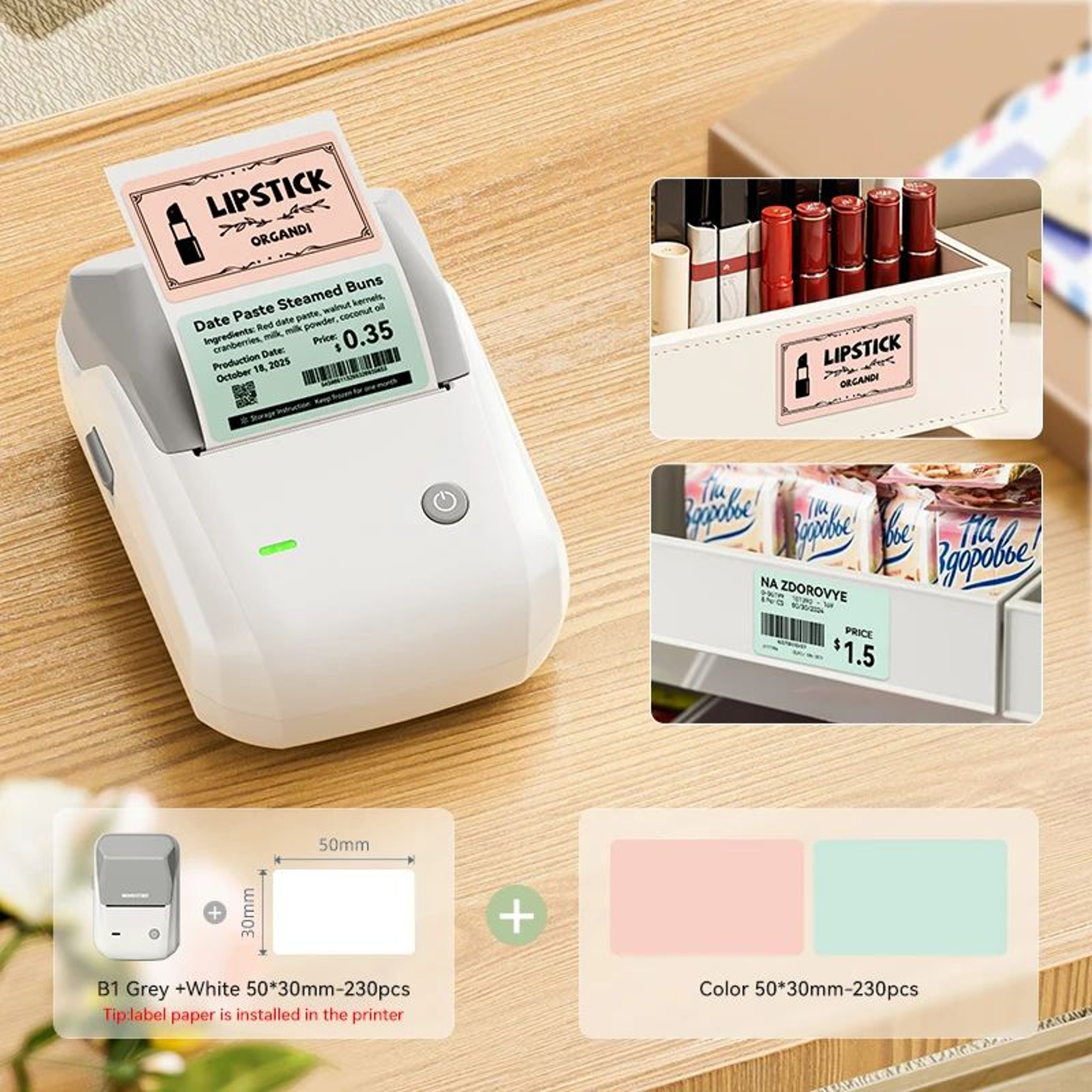 B1 Wireless Bluetooth Thermal Label Printer For Home And Office Organization 22