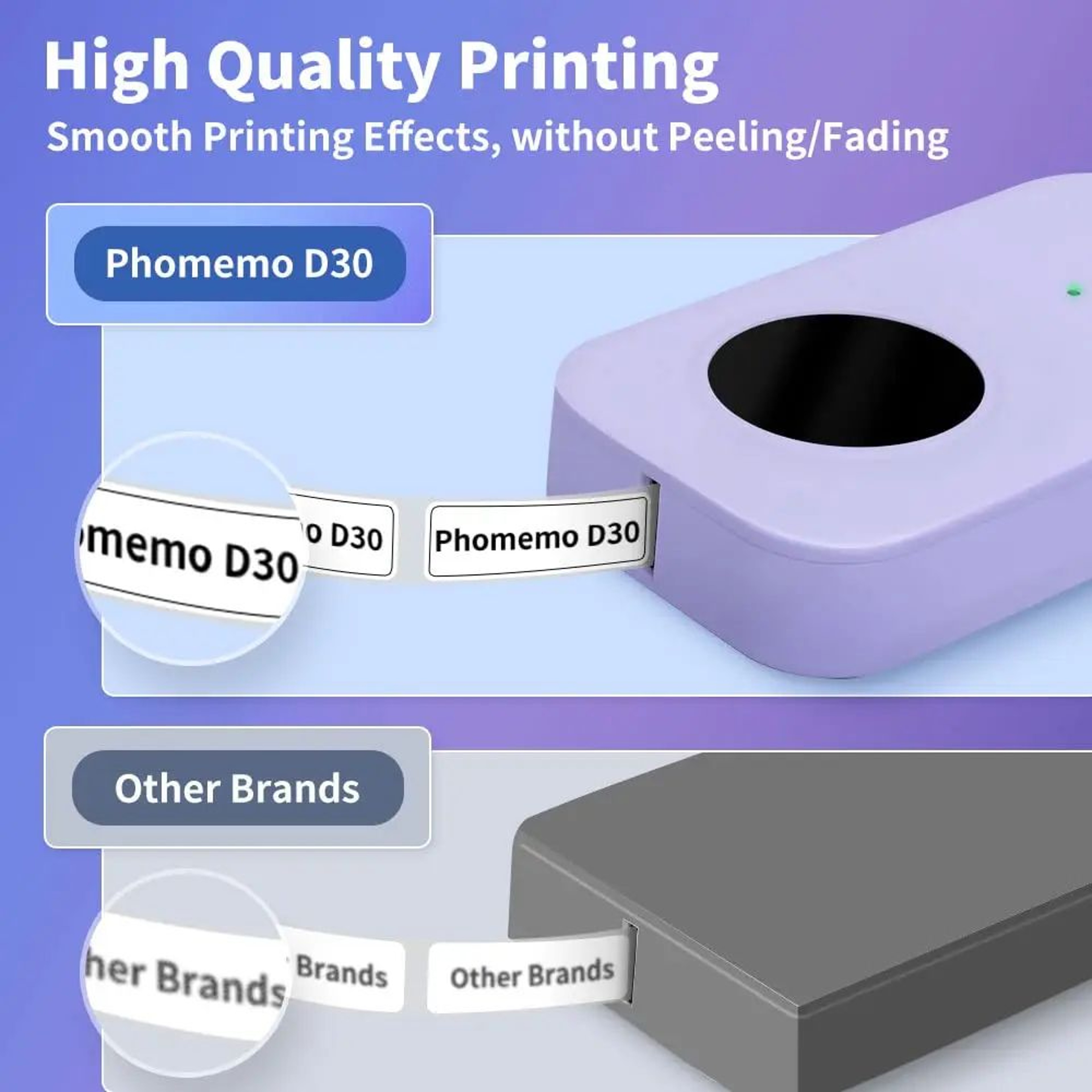 D30 Mini Wireless Bluetooth Thermal Label Maker Portable Inkless Sticker Printer 1