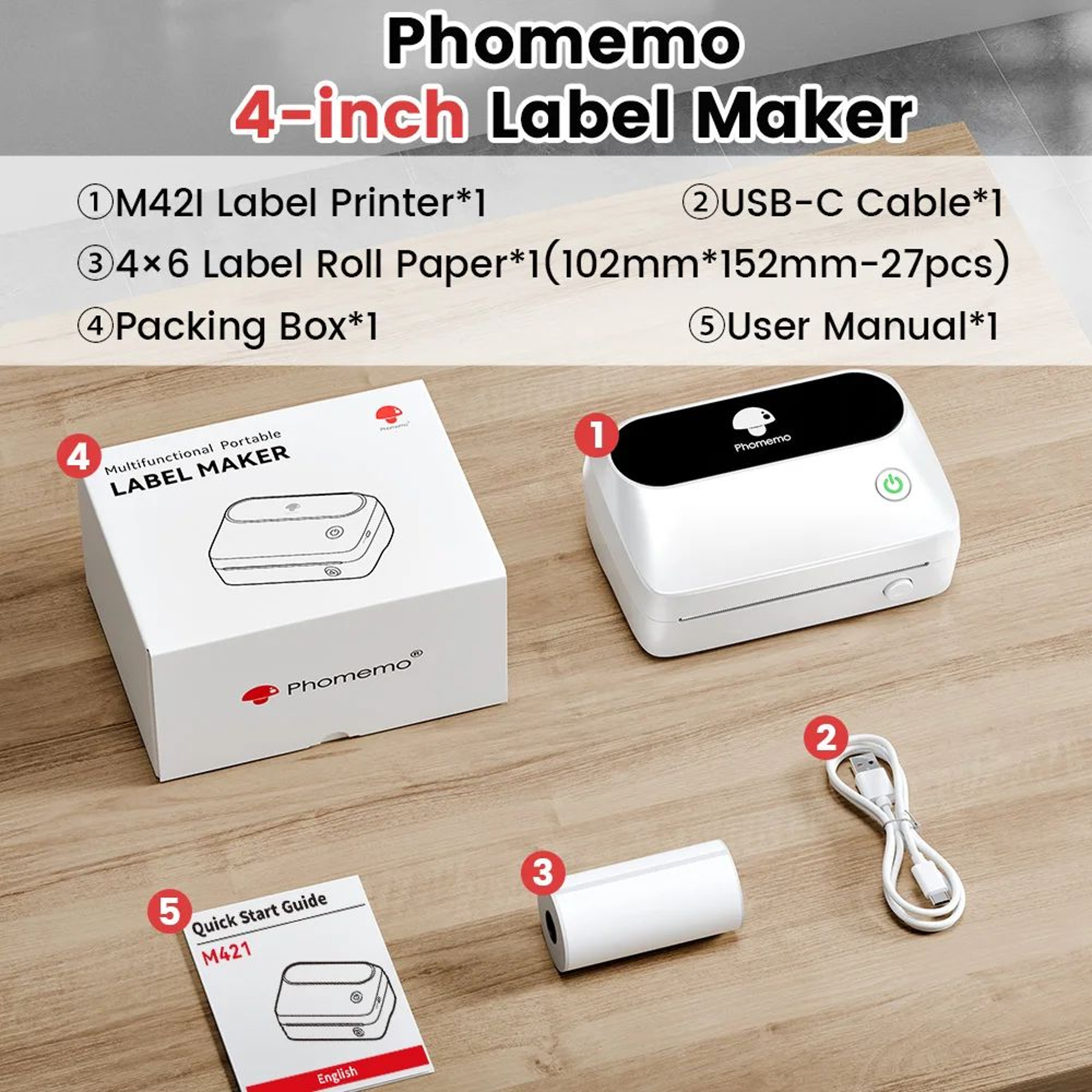 Bluetooth 4x6 Wireless Thermal Shipping Label Printer For Small Business 6