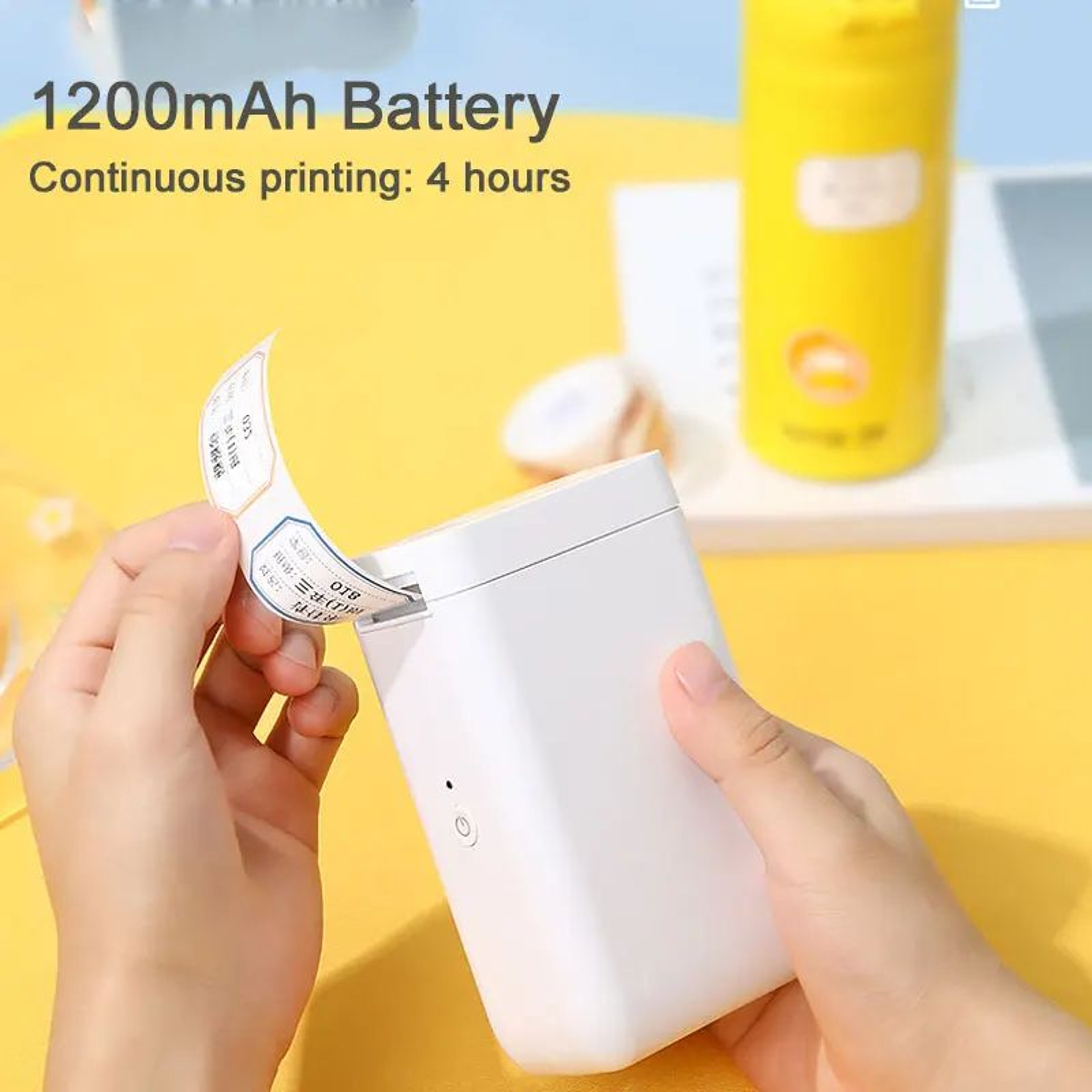 D101 Portable Bluetooth Thermal Label Printer 24mm Inkless Sticker Maker 1