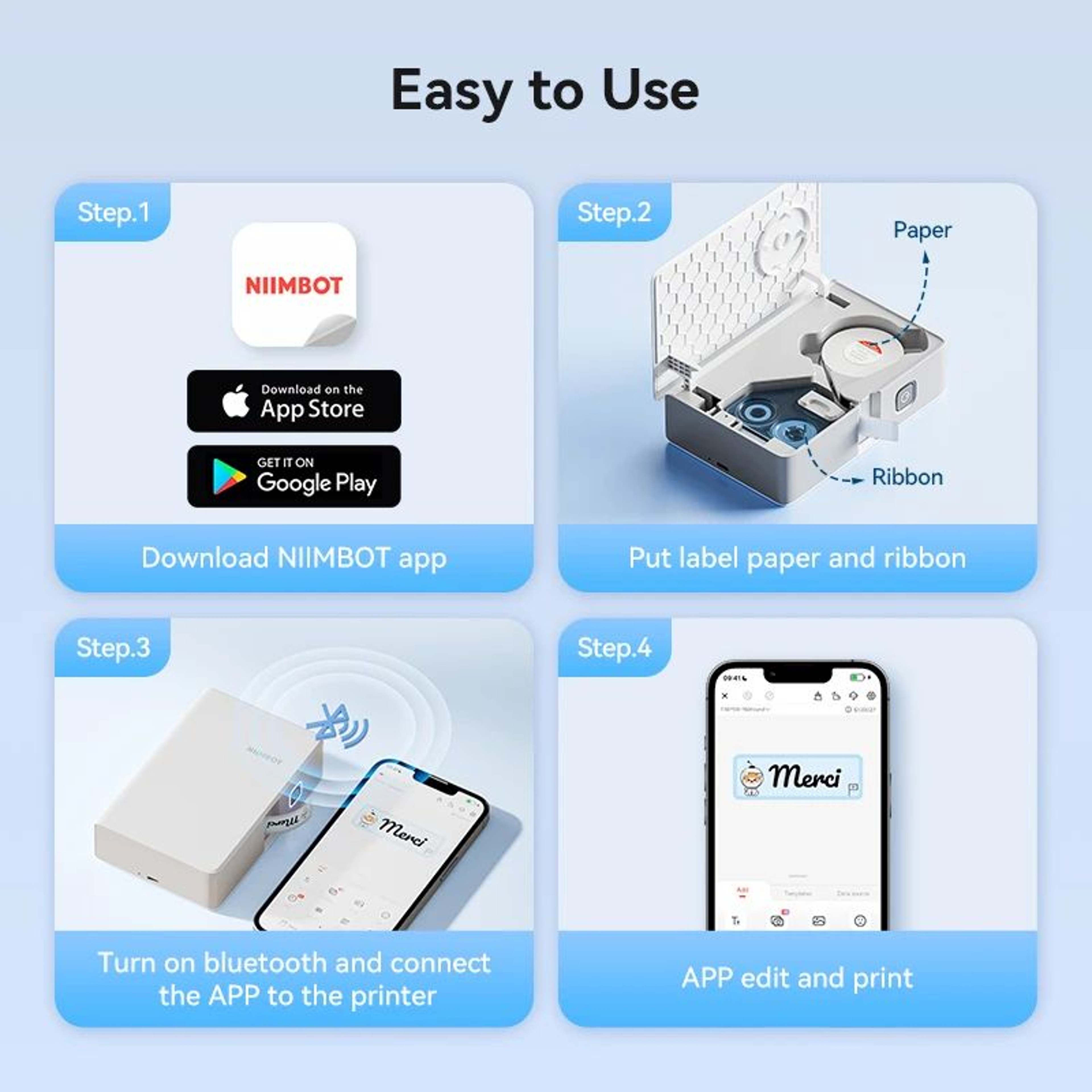 N1B18 Wireless Thermal Transfer Label Printer And Portable Sticker Maker 2