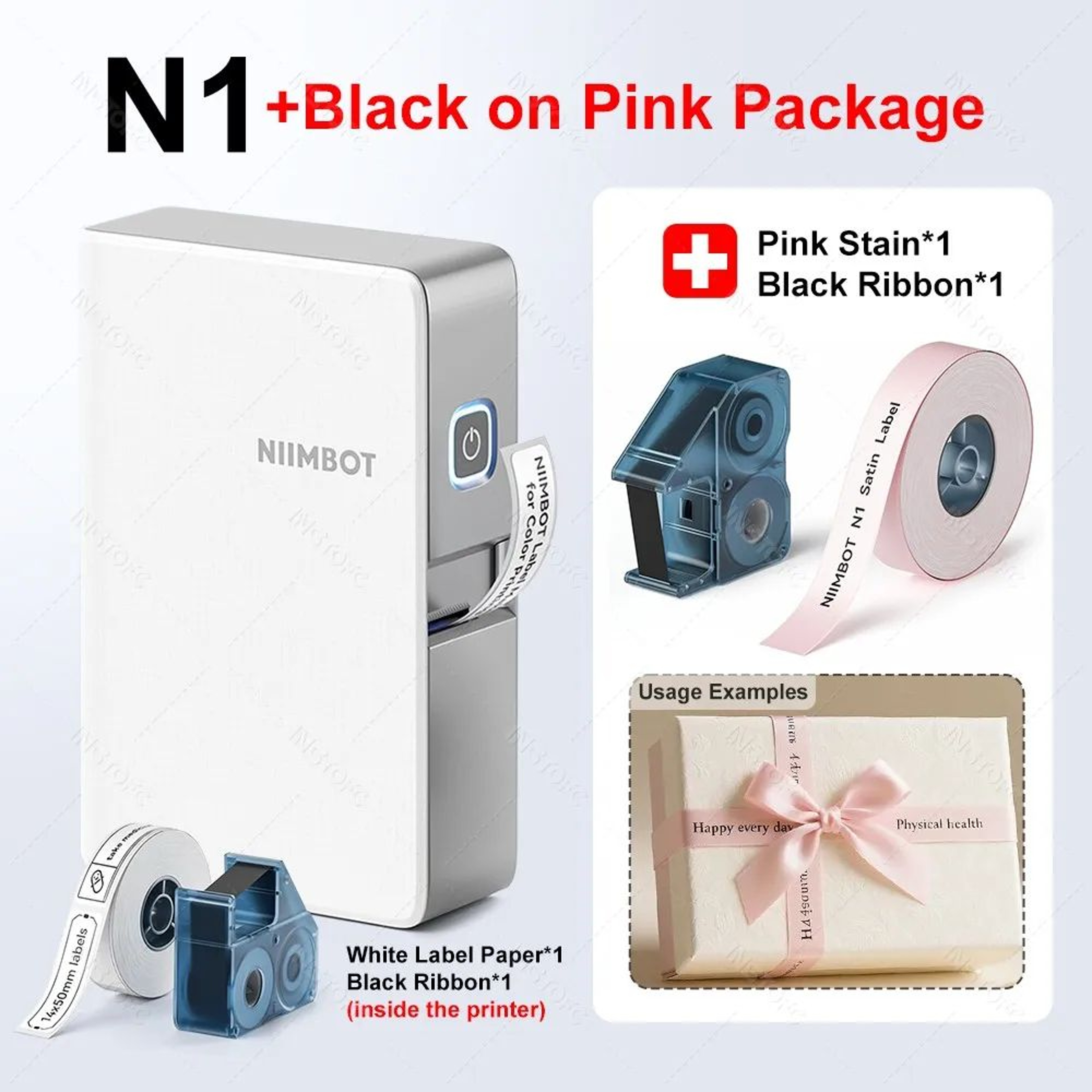 Niimbot N1B18 Thermal Ribbon Printer For Custom Satin Gift Ribbons And Wedding Decorations 8