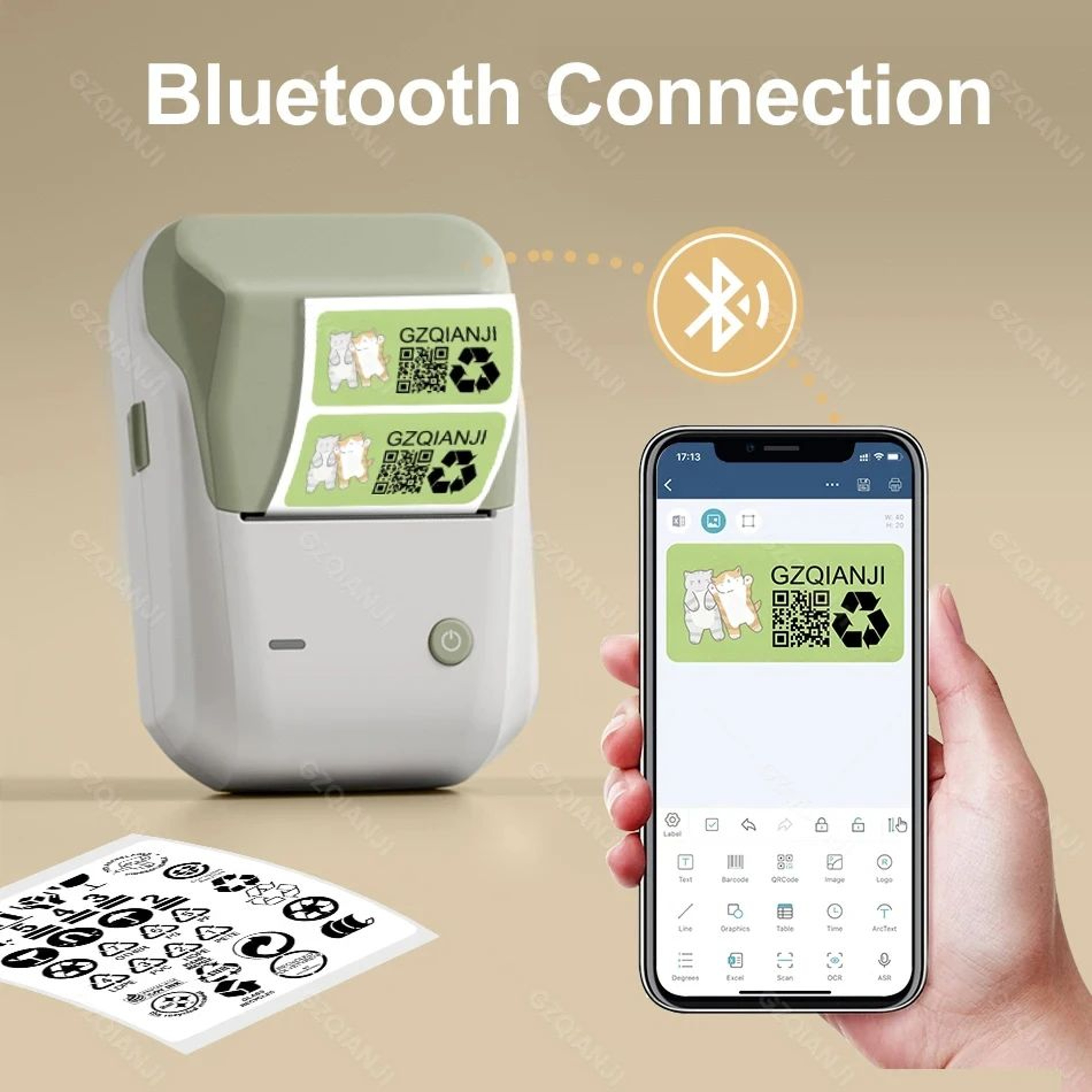 B1 Portable Bluetooth Thermal Label Printer For Home And Office Organization 3