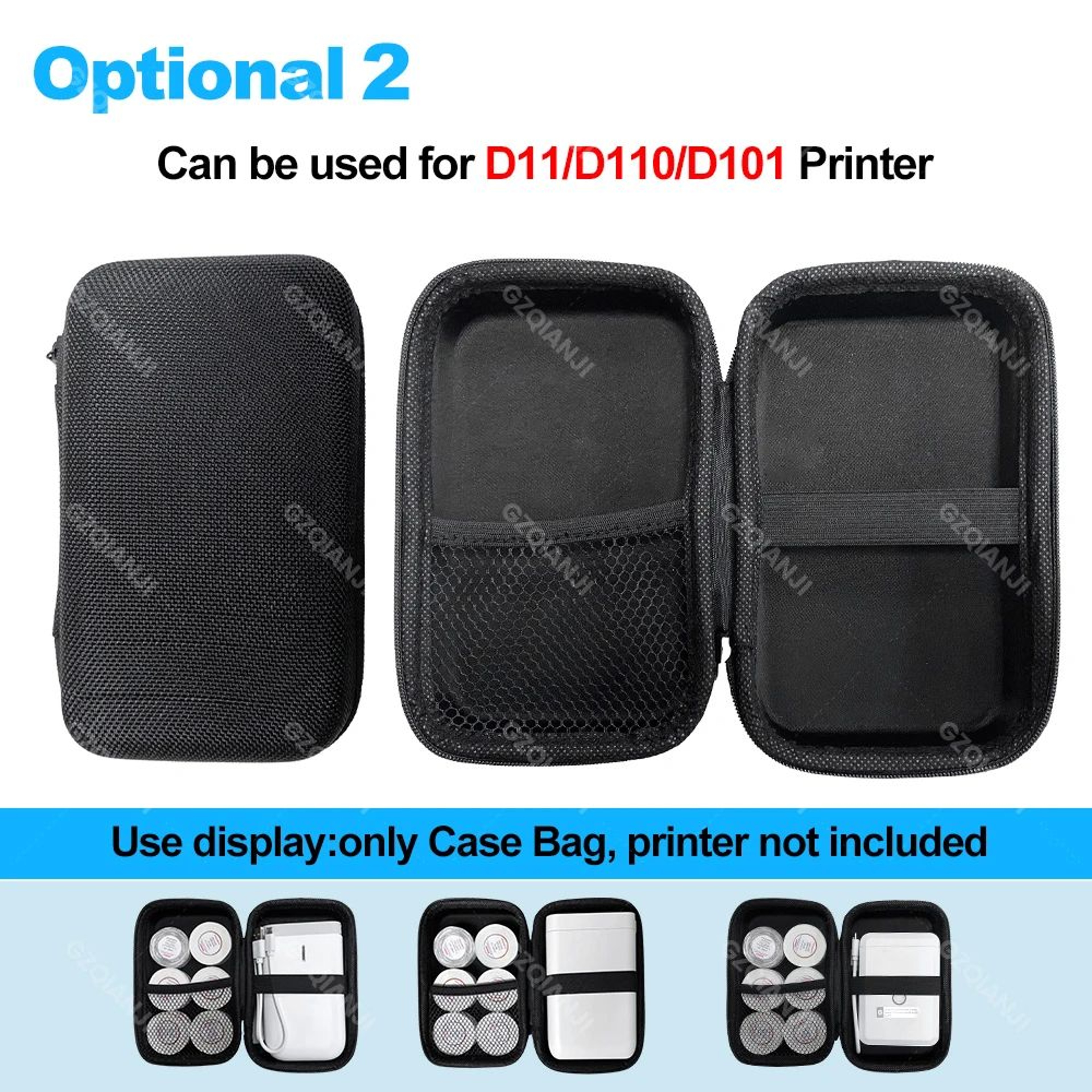 Portable Thermal Label Printer Protective Storage Case For Travel And Organization 9