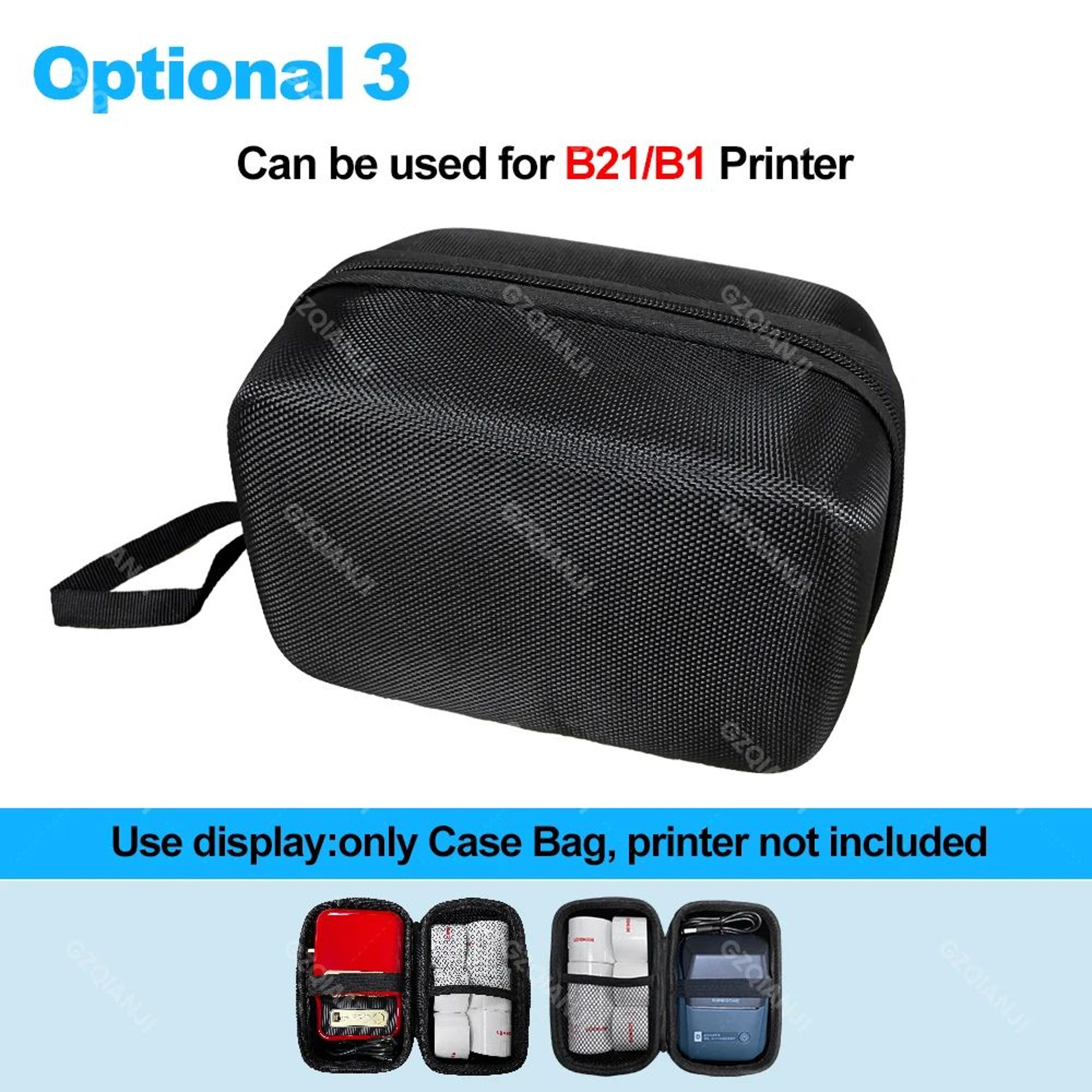 Portable Thermal Label Printer Protective Storage Case For Travel And Organization 8