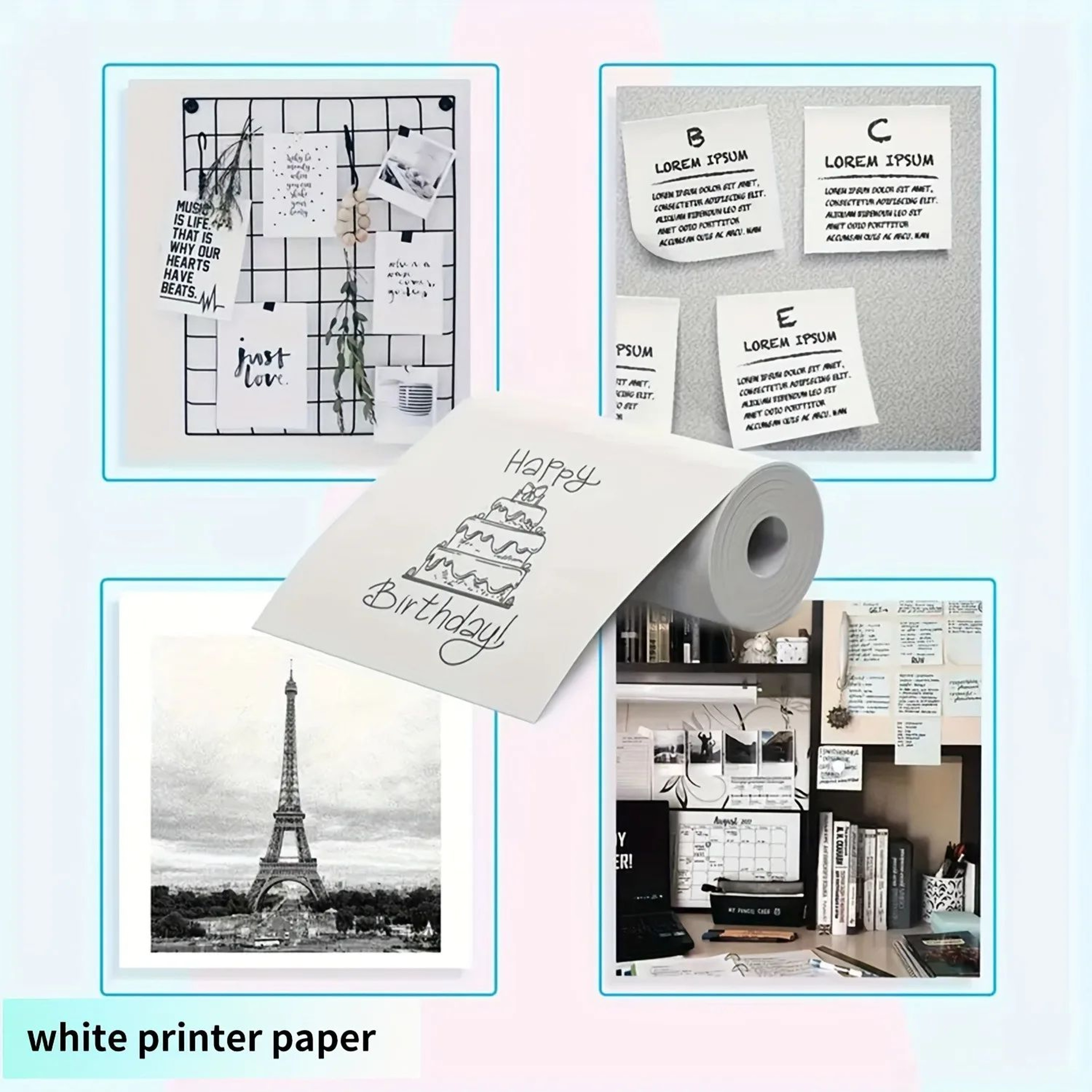Portable Mini Thermal Printer For Photos Notes Labels And Receipts 5