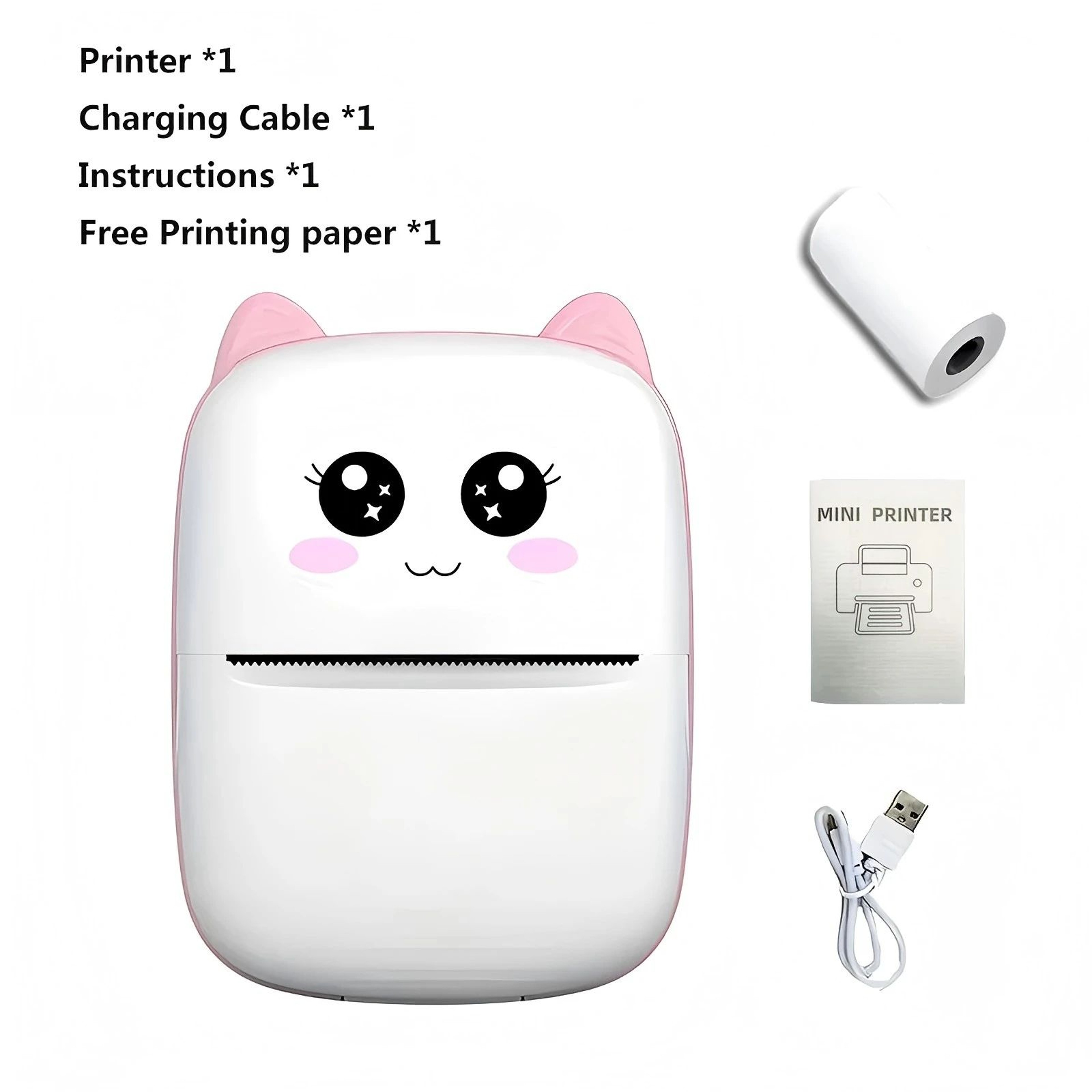 Portable Mini Thermal Printer For Photos Notes Labels And Receipts 12