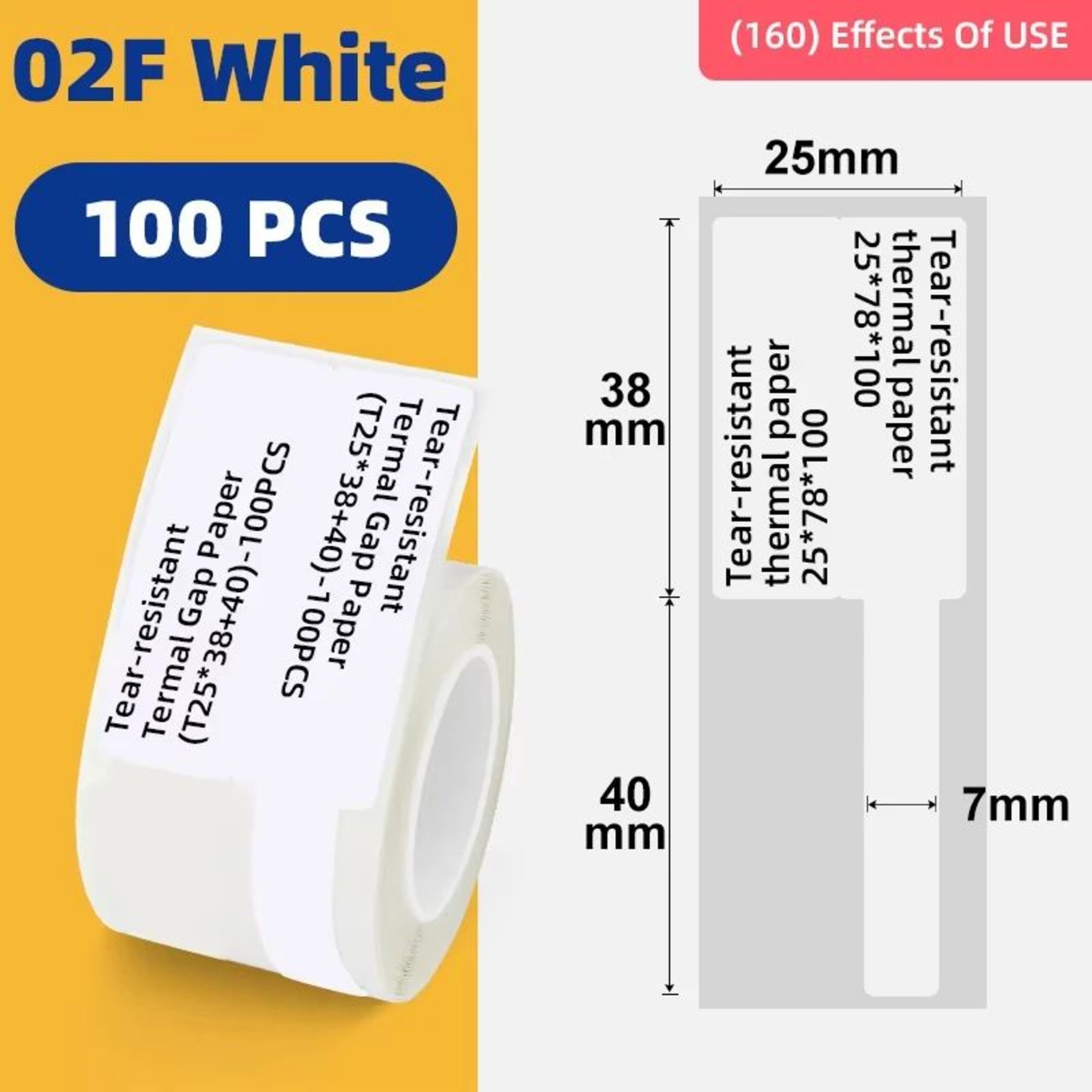 White SelfAdhesive Thermal Label Stickers For B1 B21 B3S Label Printers 8