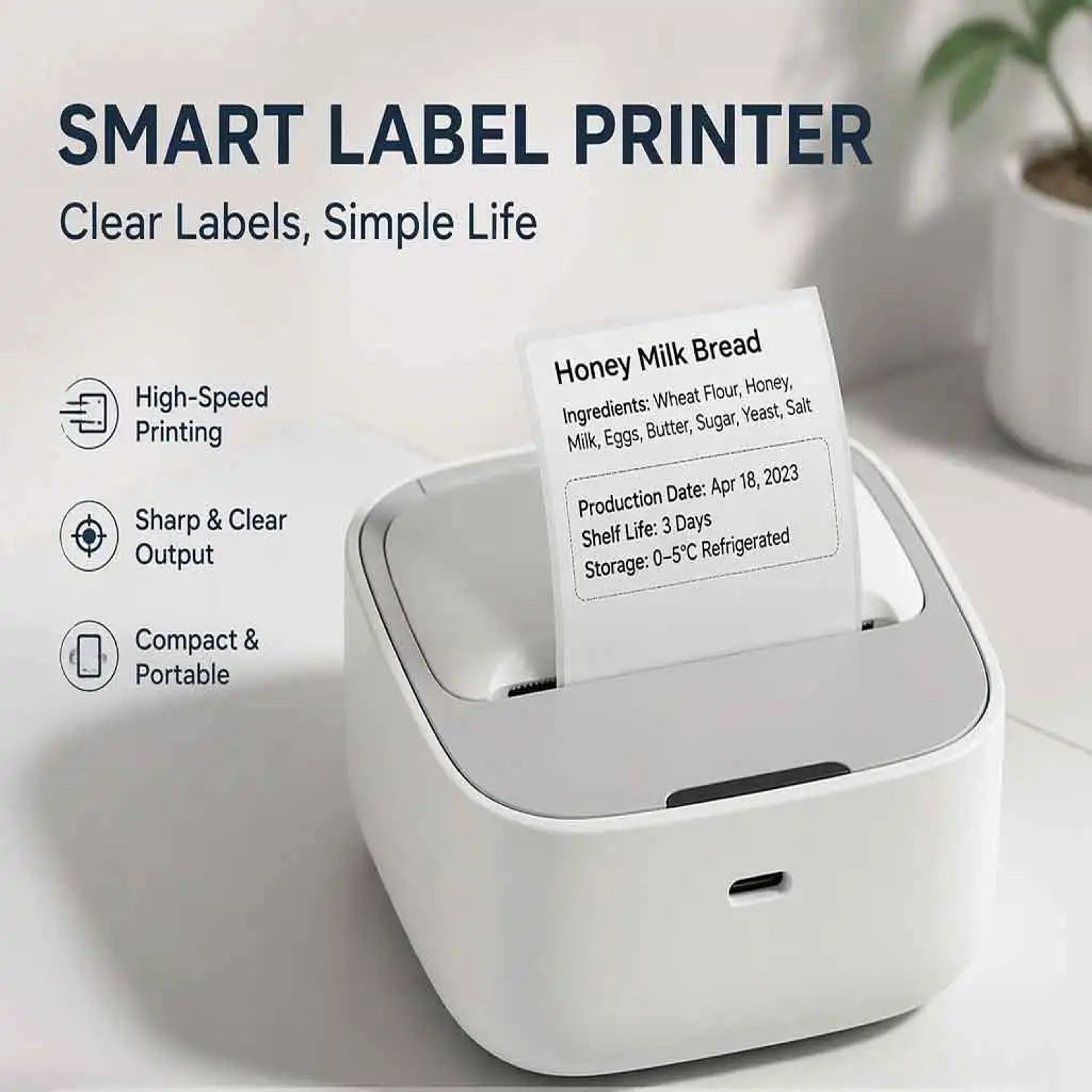 Bluetooth Thermal Label Printer 1x2 Inch Wireless Sticker Maker For Small Business 5