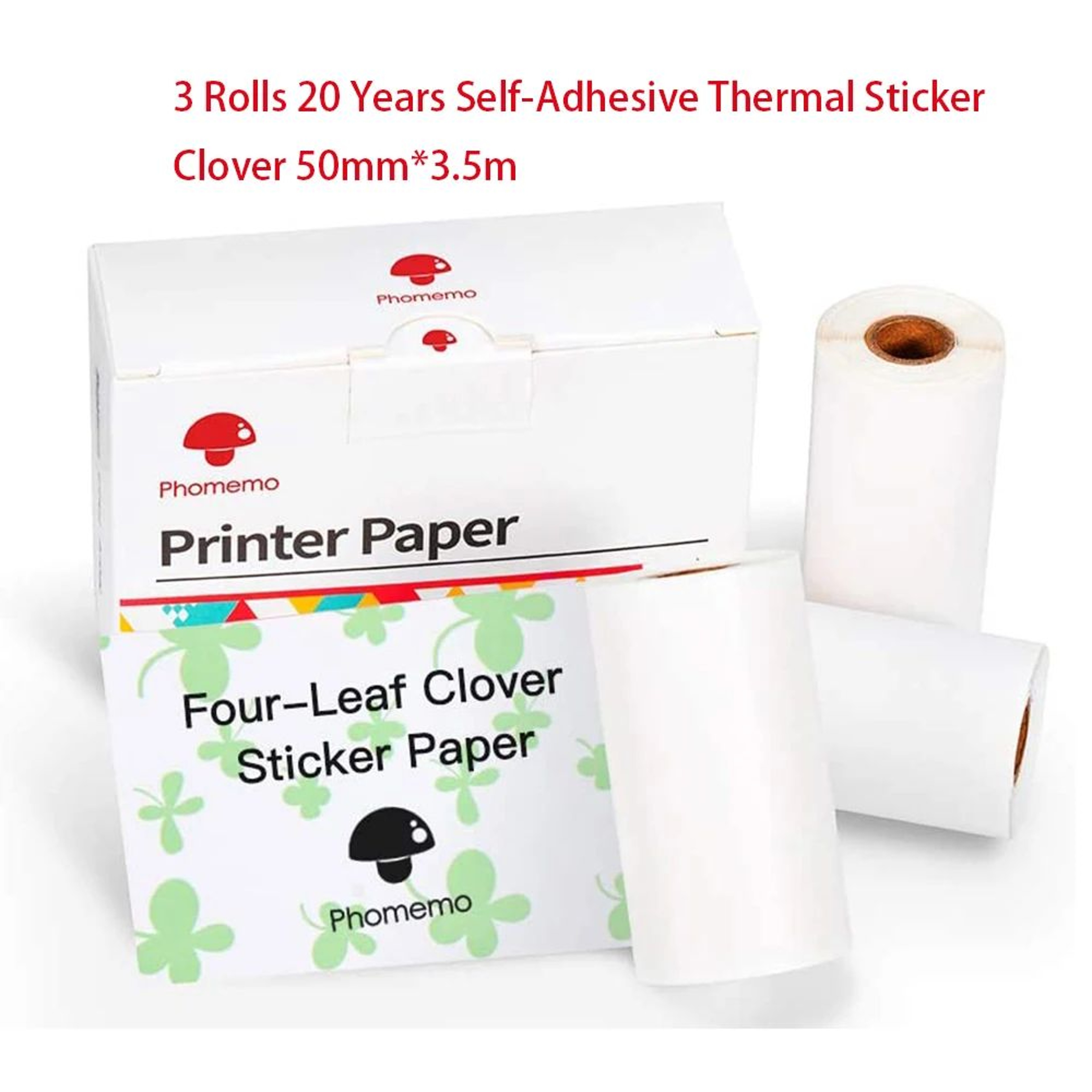 3 Rolls Mini Thermal Sticker Paper For Portable Photo Printers Journaling And DIY Crafts 2