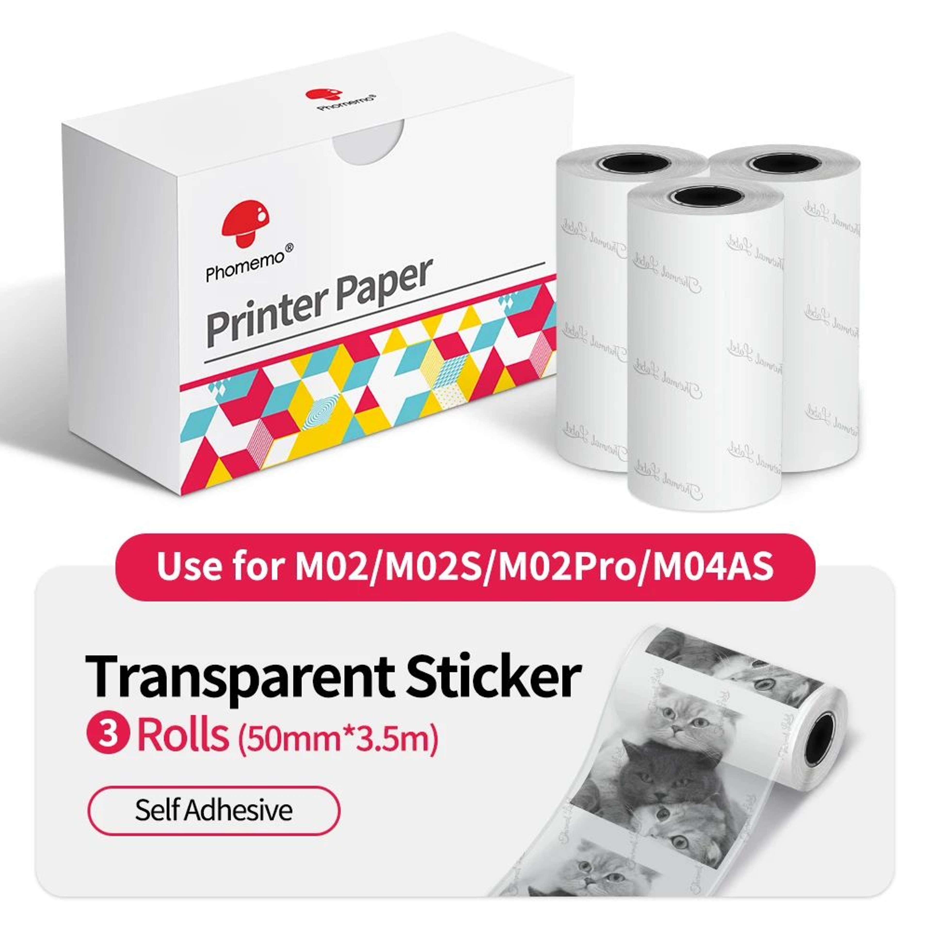 3 Rolls Mini Thermal Sticker Paper For Portable Photo Printers Journaling And DIY Crafts 9