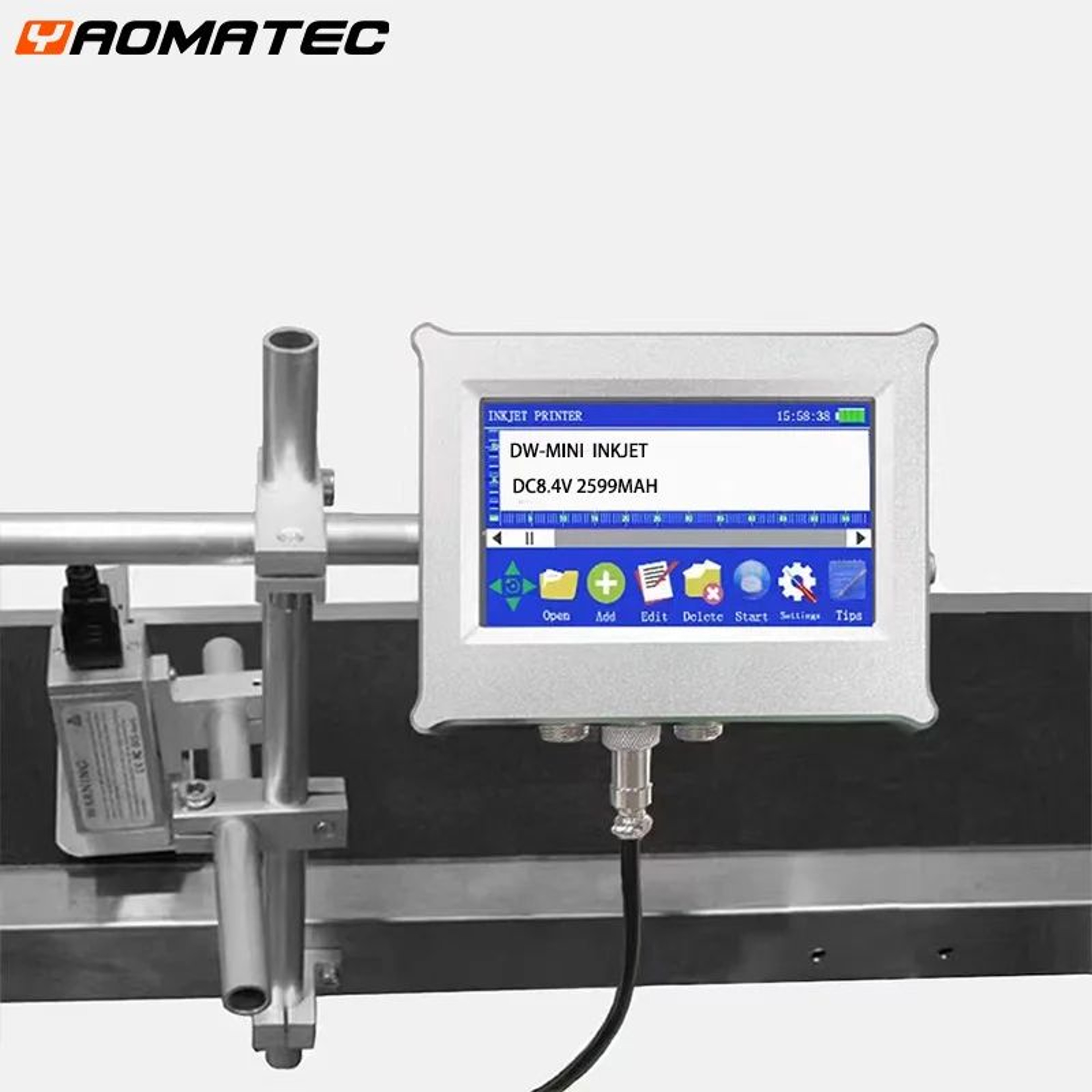Y45L 127mm Automatic Thermal Inkjet Coding Printer For Date Batch Number Logo And Packaging 0