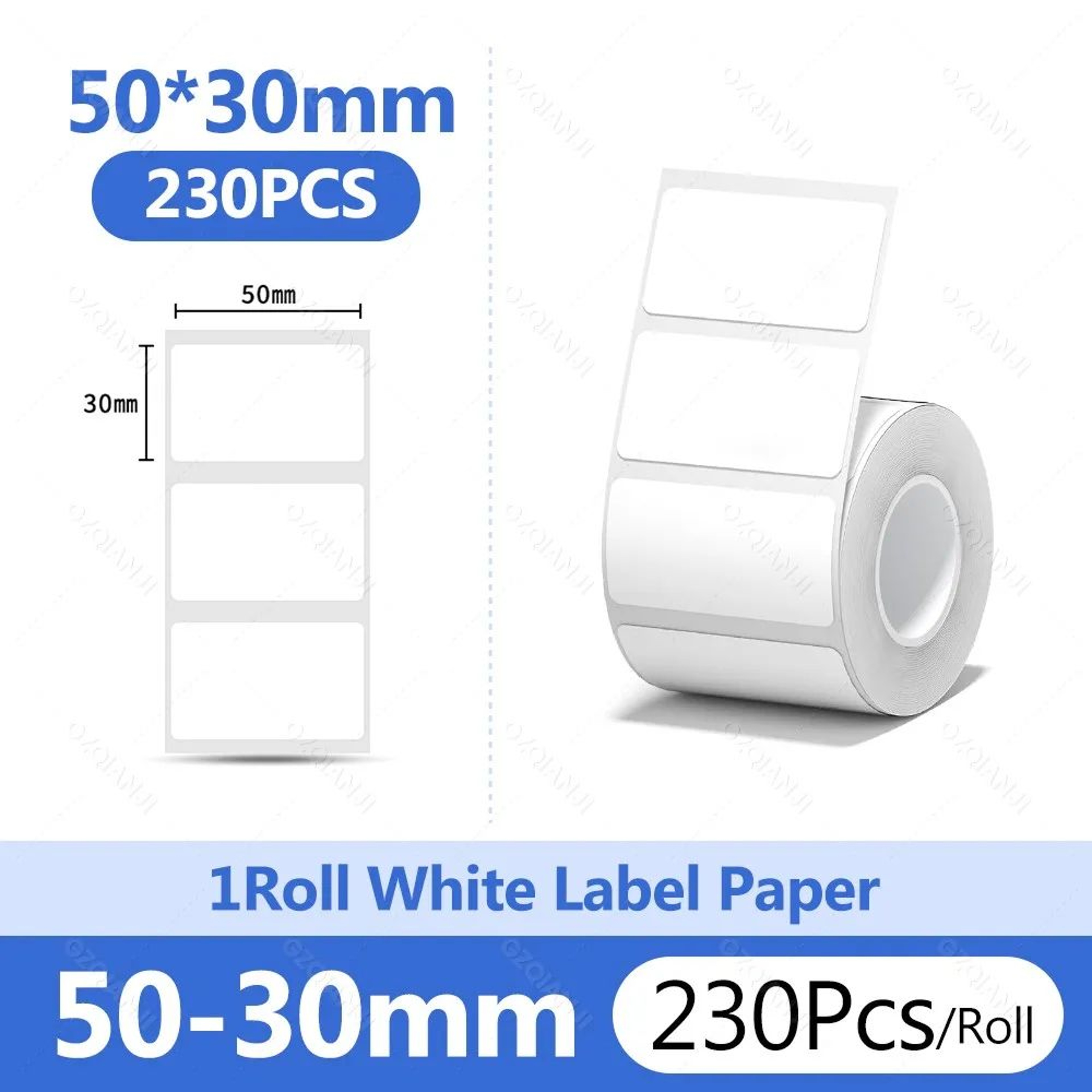 Waterproof White Thermal Label Sticker Roll For B1 B21 Printers 5