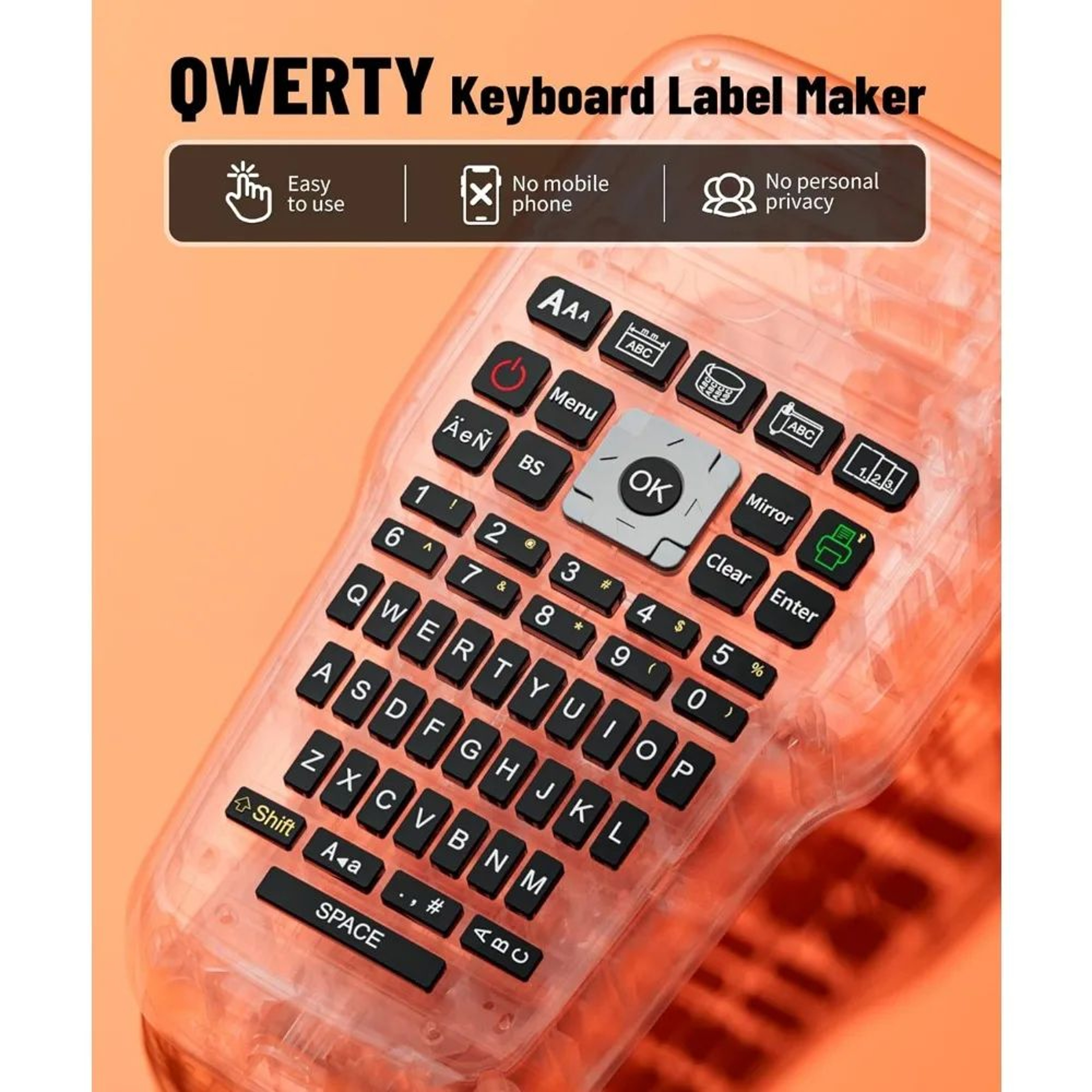 Portable E1000 Pro Handheld Industrial Label Maker With TZe231 Tape Compatibility 4