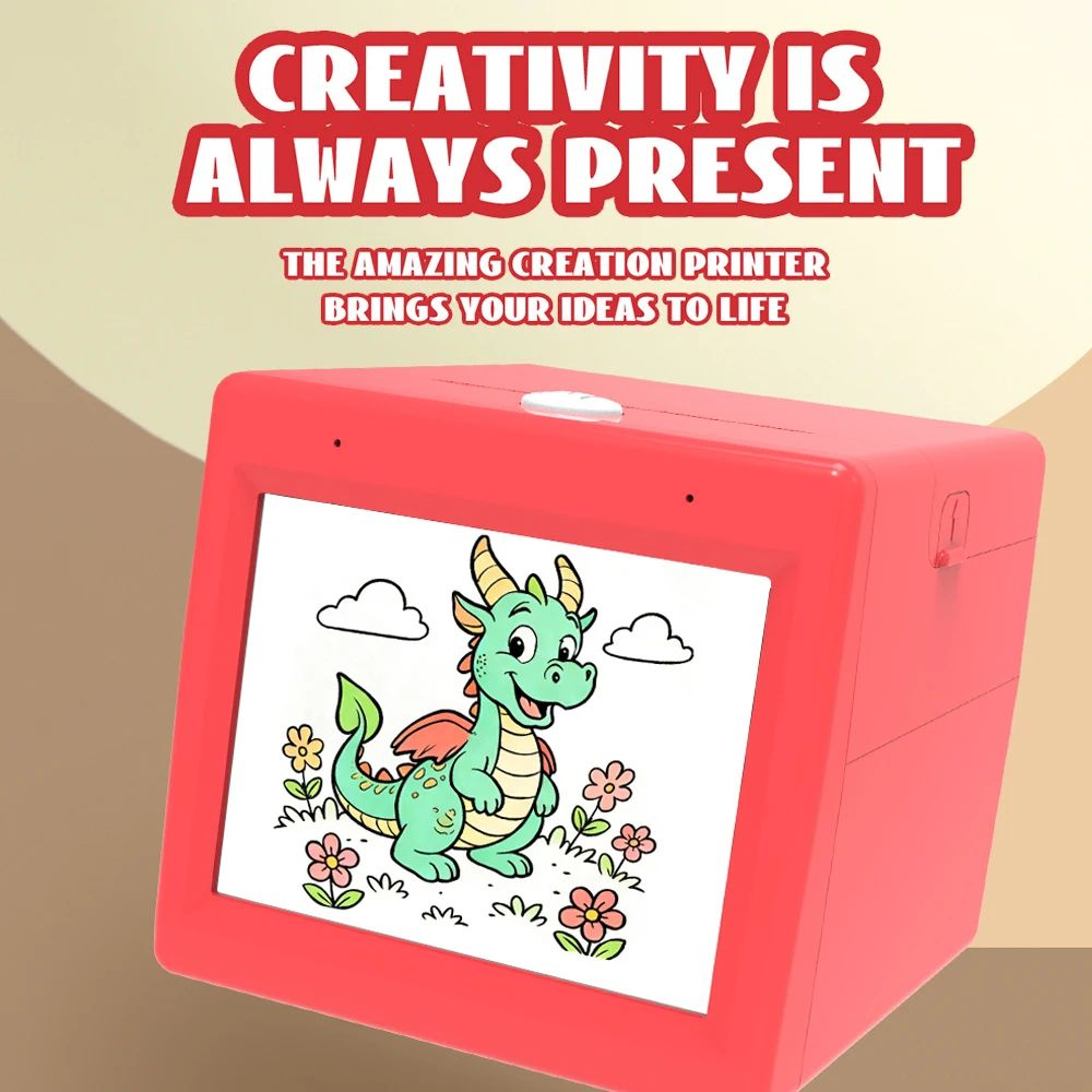 AI Voice Control Kids Thermal Printer With HD Screen WiFi Drawing And Creative Printing 5