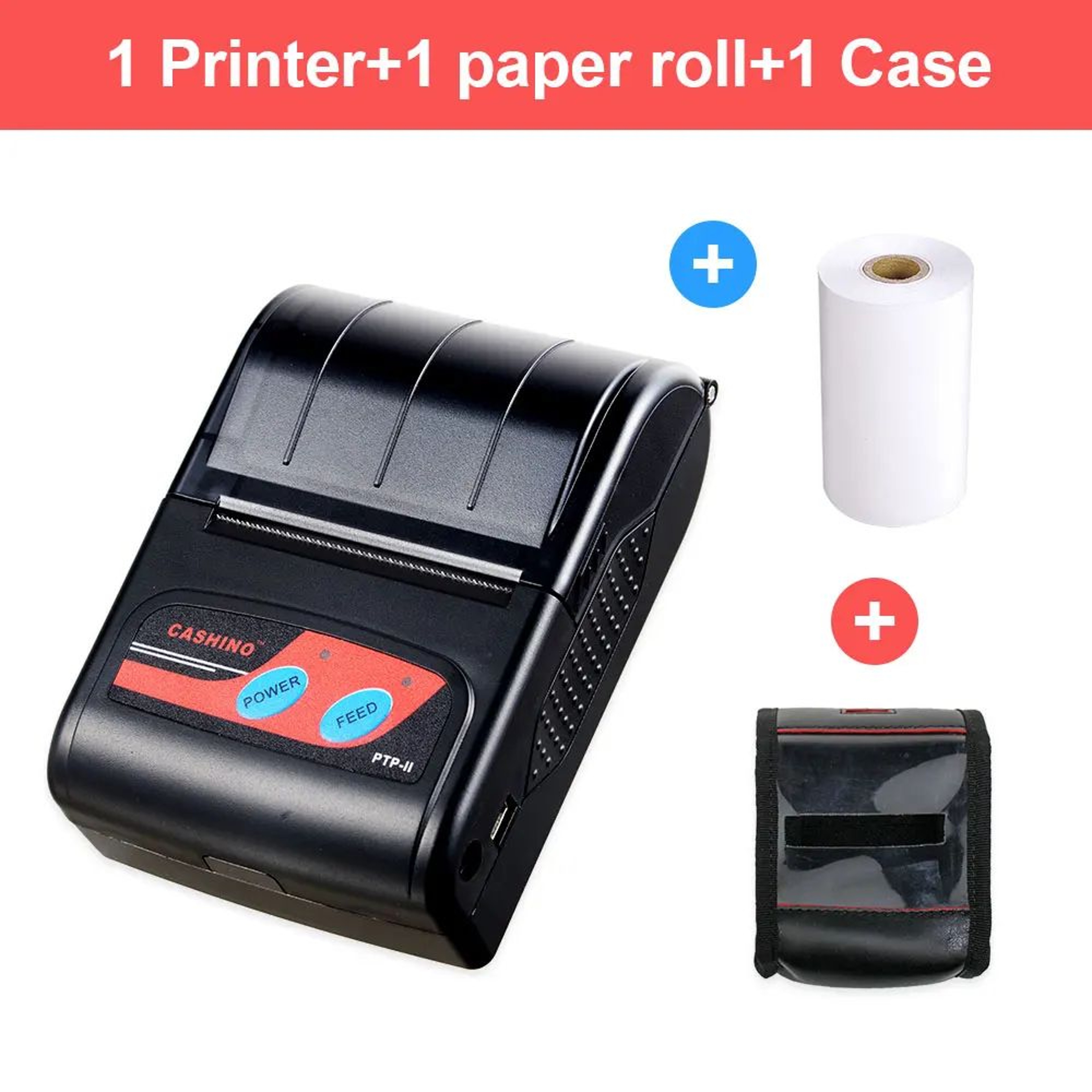 58mm Portable Bluetooth Thermal Receipt Printer With USB And 2000mAh Battery 5