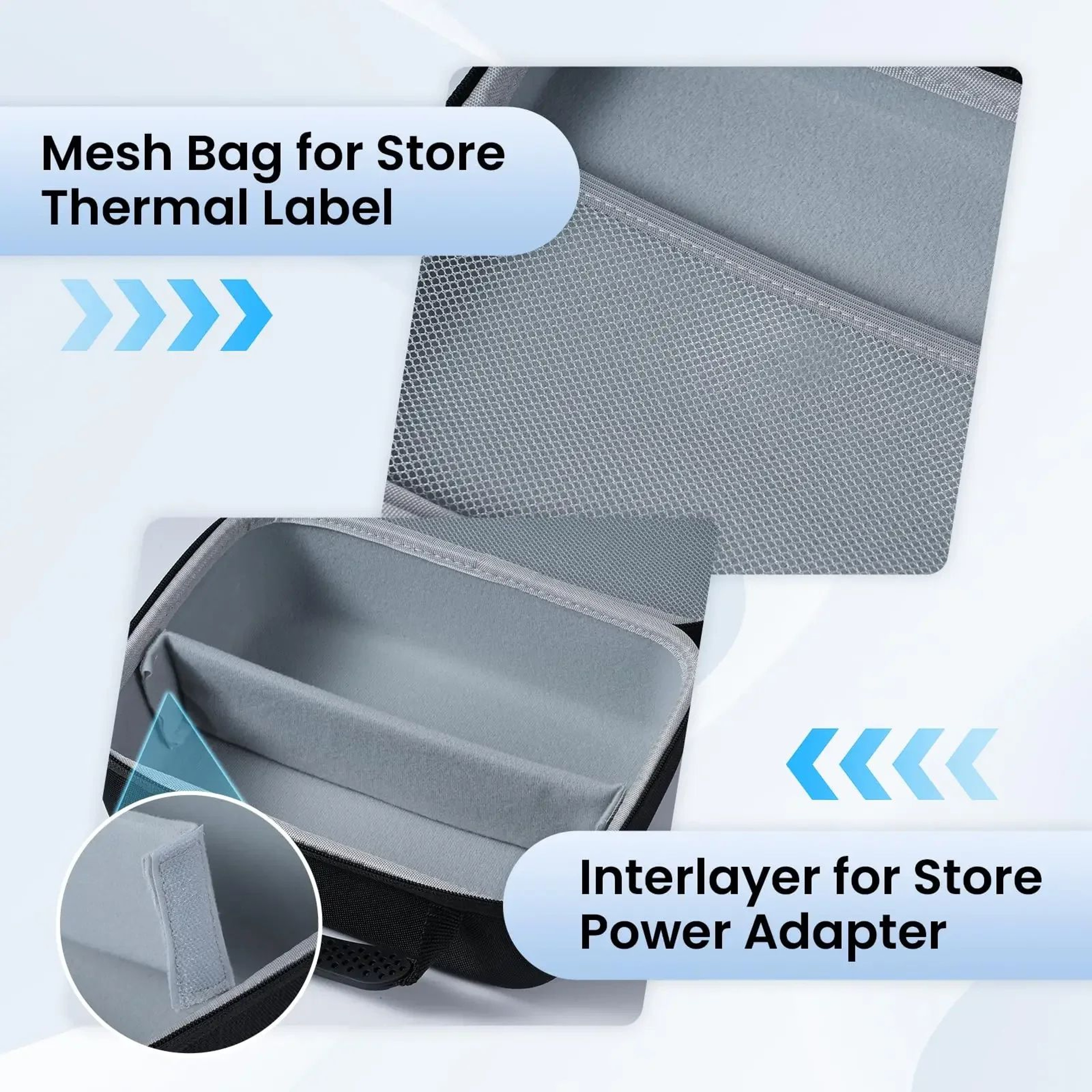 Portable Label Printer Storage Case Compatible With E1000 PRO And PM241BT 1
