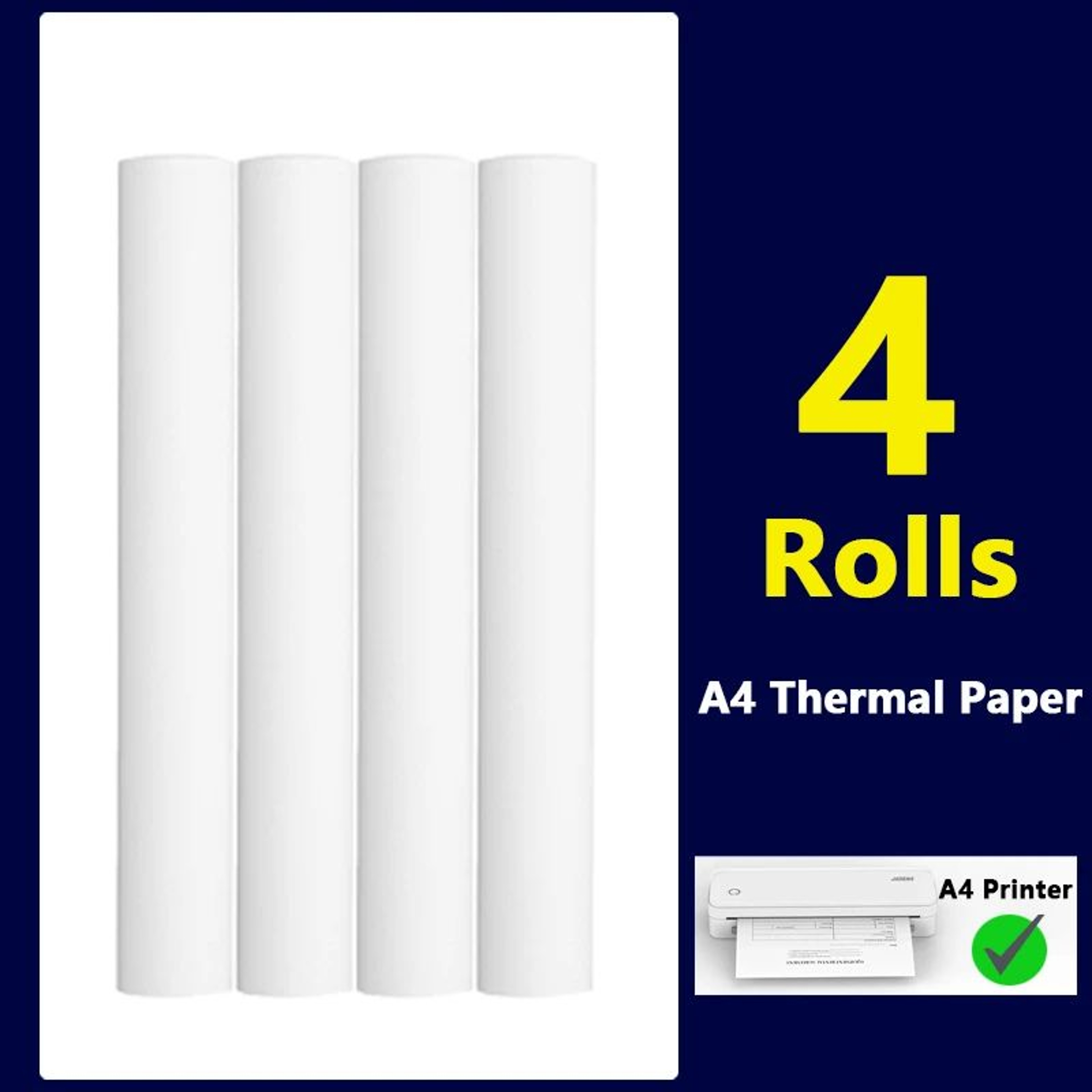 A4 QuickDry Thermal Paper Rolls For Portable Printers  2610 Rolls 7