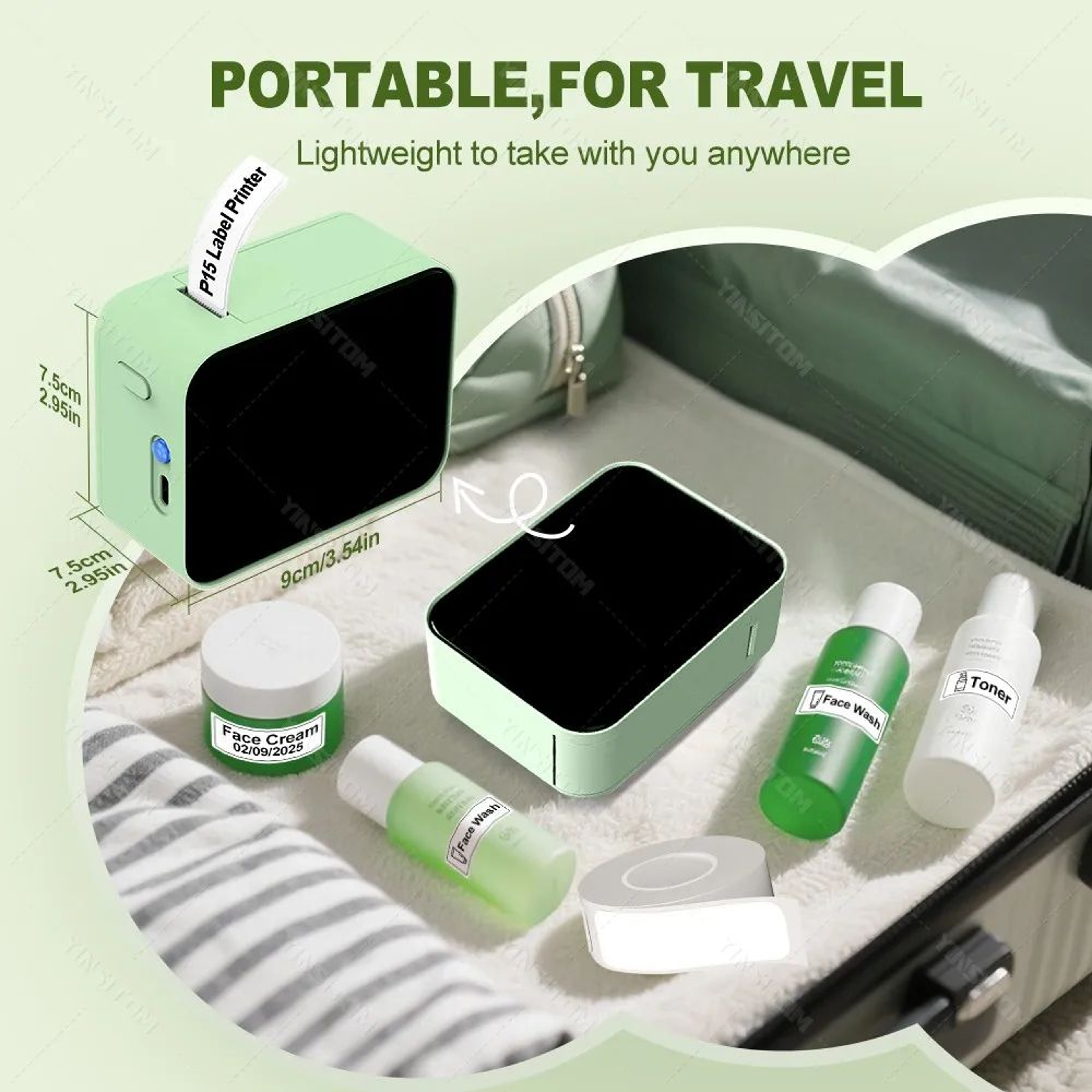 P15 Portable Bluetooth Thermal Label Printer  Wireless Mini Sticker And Price Tag Maker 1
