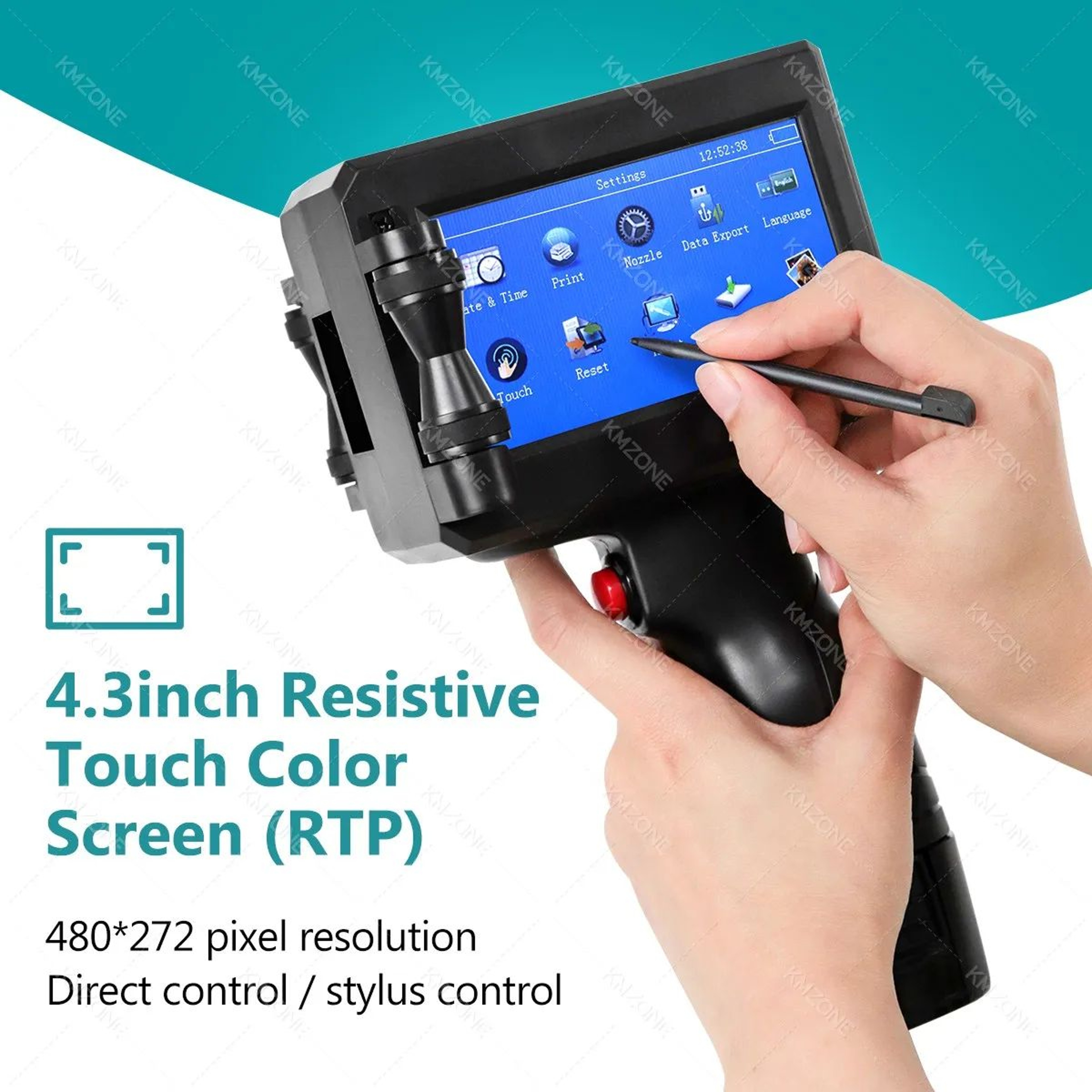 254mm Handheld Inkjet Printer For Metal Expiry Dates Barcodes And QR Codes 5