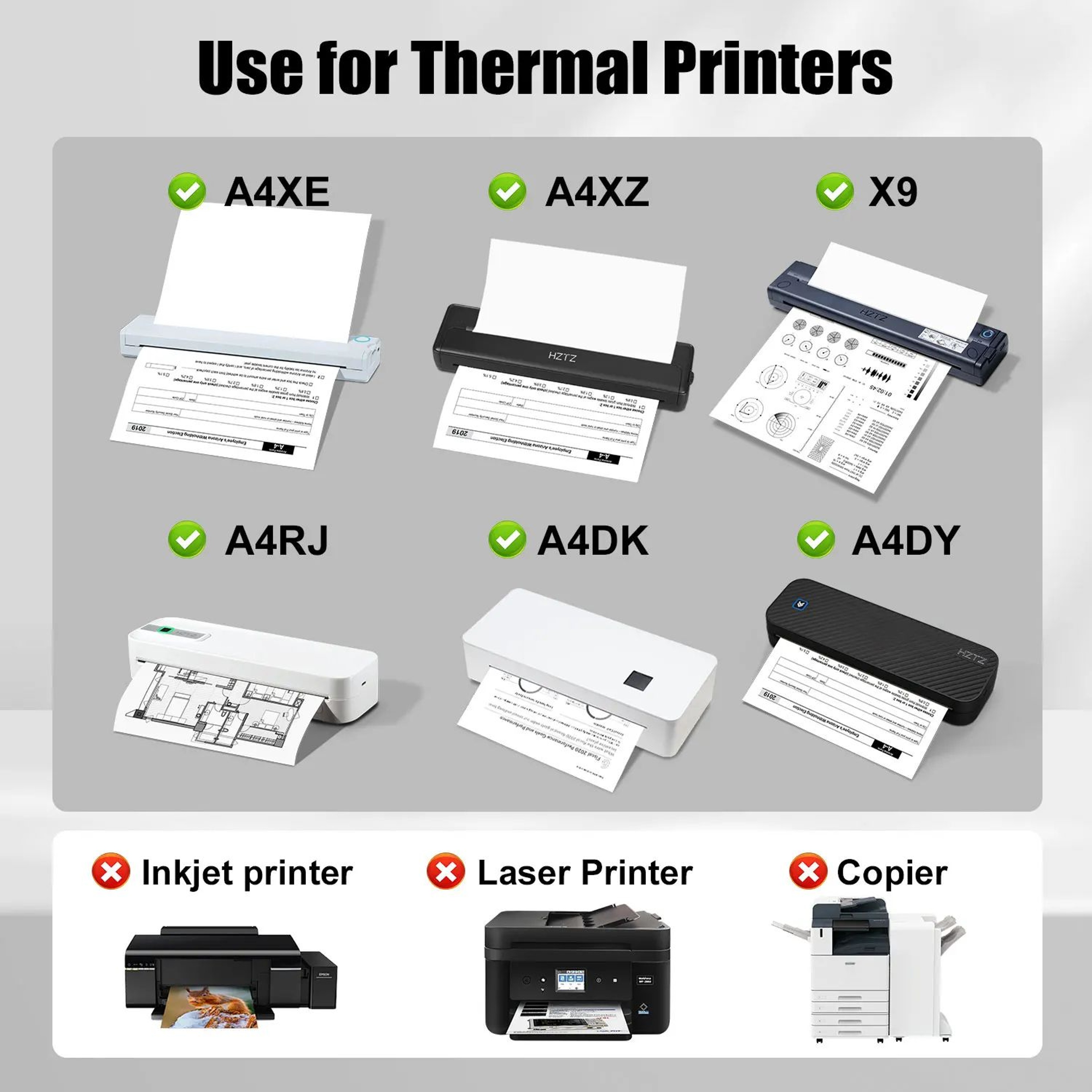 200 Sheets A4 Thermal Printing Paper For Portable Printers QuickDrying Inkless Print Sheets 1