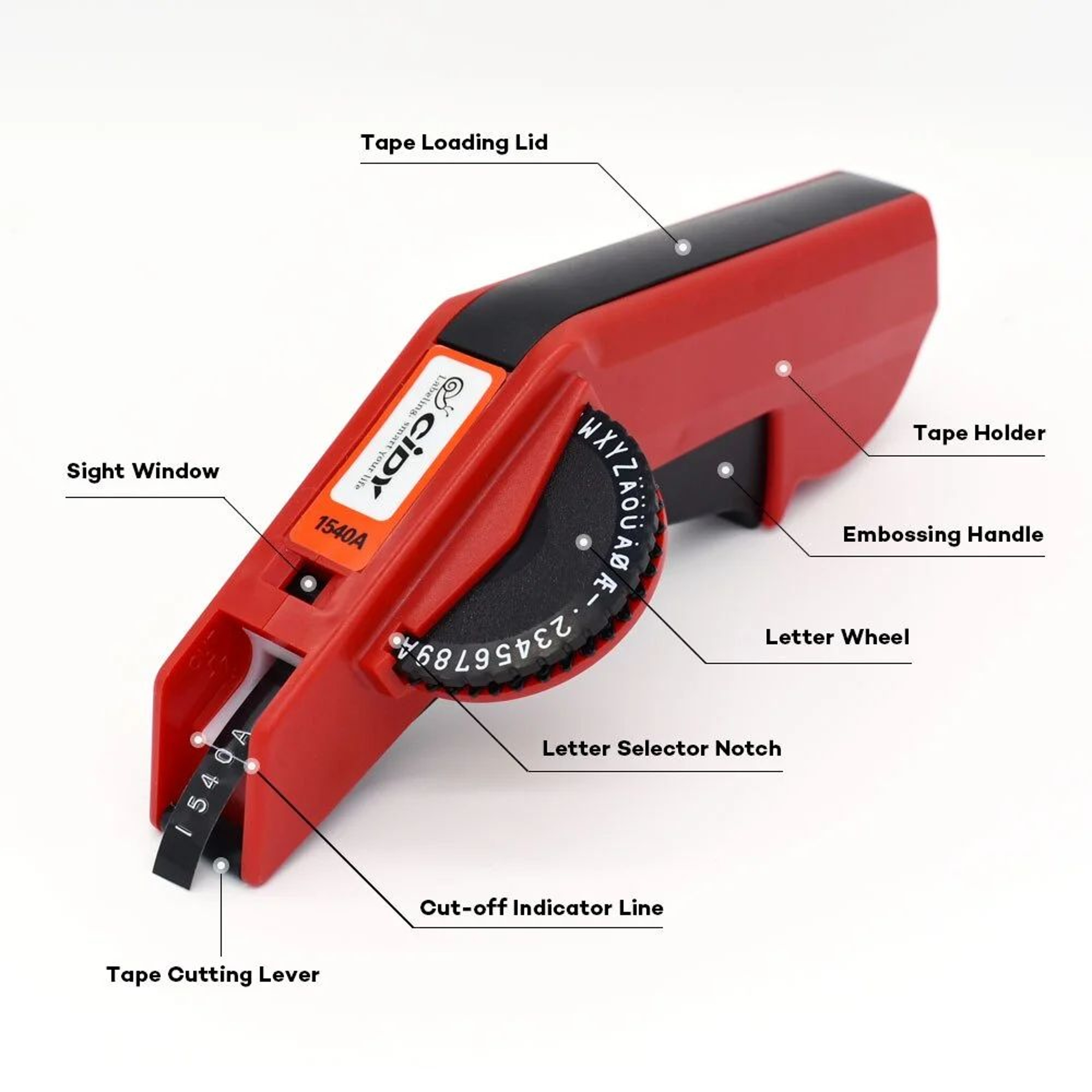 Manual 3D Embossing Label Maker With 9mm And 12mm Tape Compatibility 2