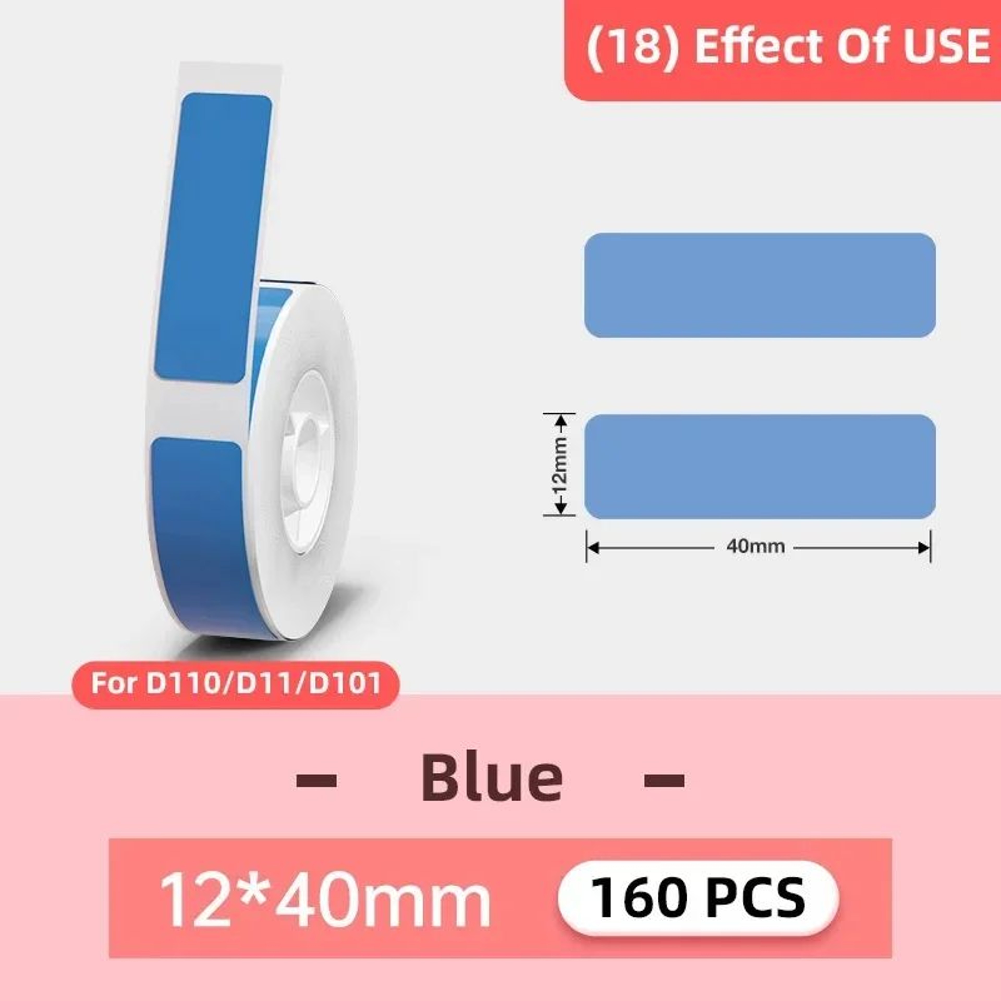 Waterproof SelfAdhesive Thermal Label Stickers For D11 D101 D110 Mini Printers  1 Roll 17