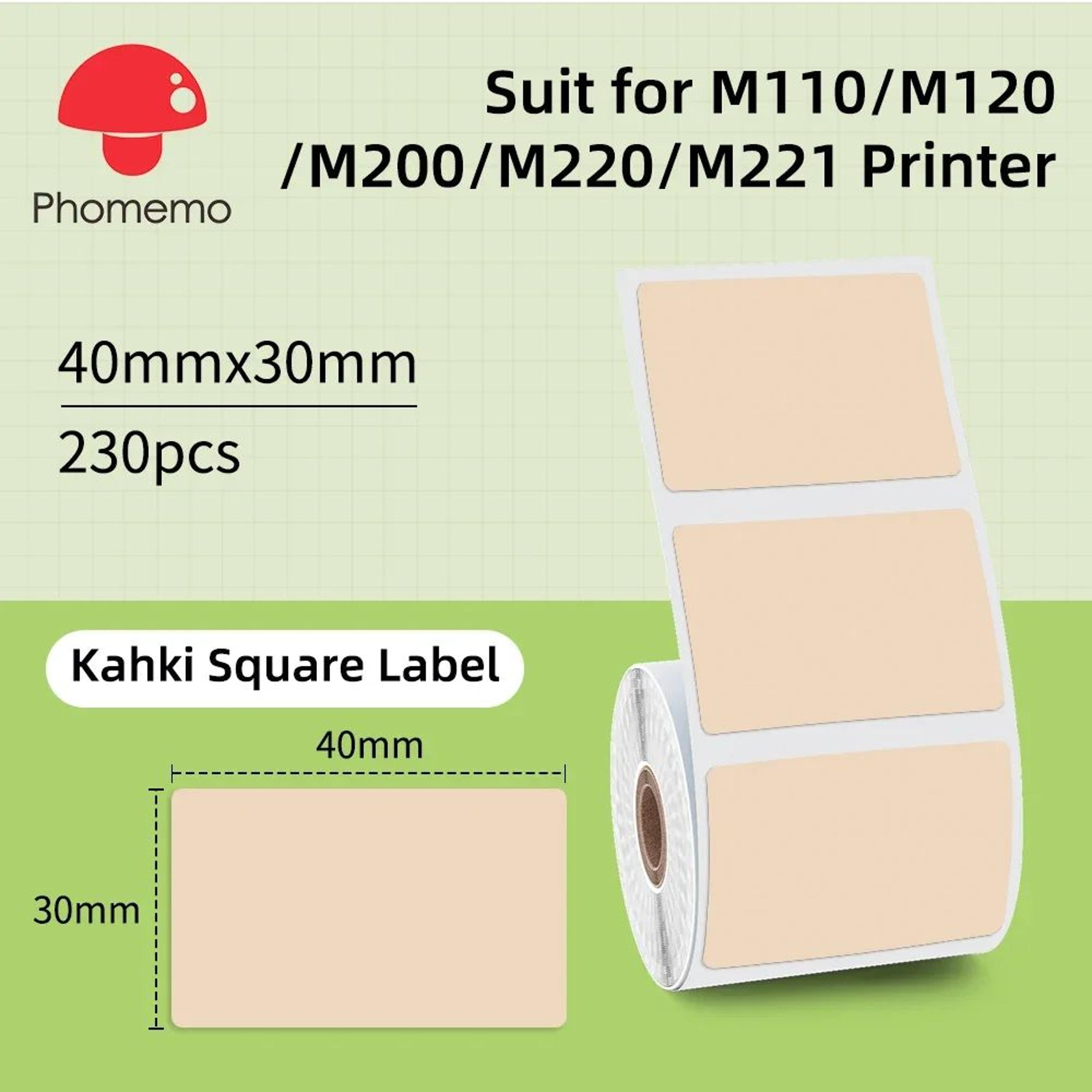 Waterproof White Thermal Sticker Labels For M110M220 Portable Label Printers 16