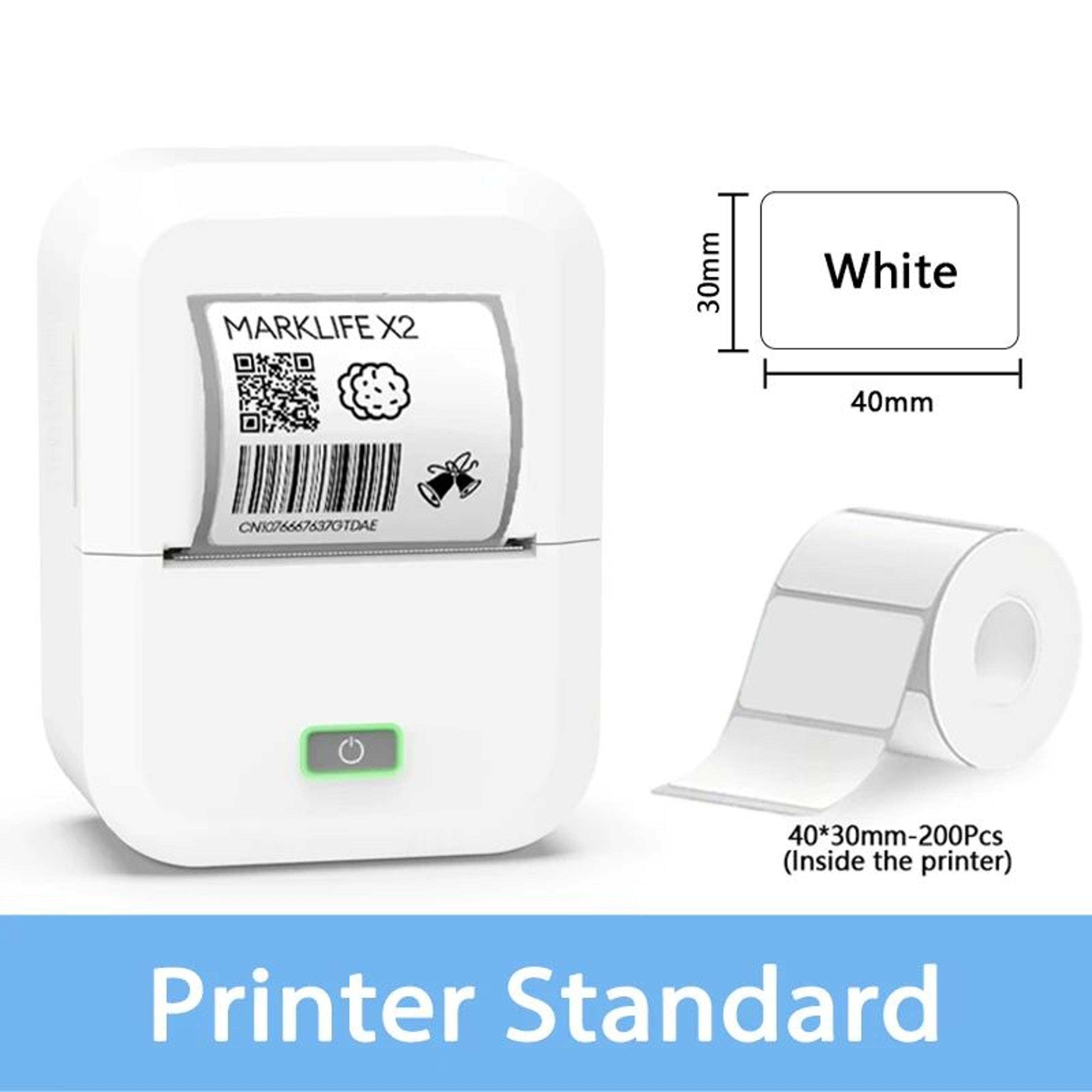 X2 Mini Portable Bluetooth Thermal Label Printer And SelfAdhesive Sticker Maker 10